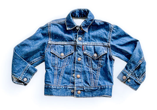 Vintage Big E Levis Kids 1969 Original Type 3 Denim Jacket 3-4 Years - Super Rare