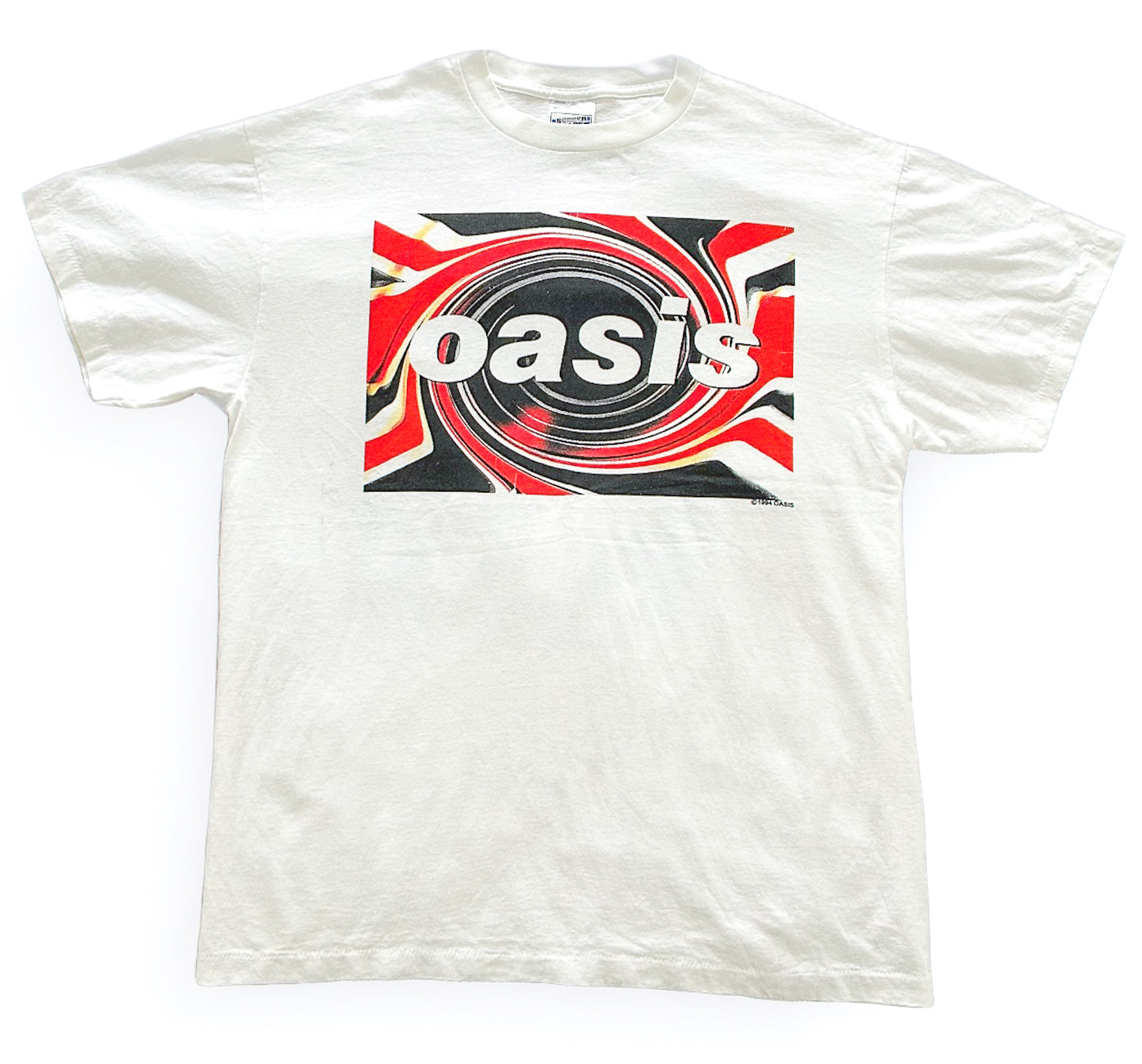 Vintage Oasis Tour T-Shirt – Britpop Rock Band Tee, Fruit of the Loom Screen Stars, Single Stitch, Concert Merch, Size-XL