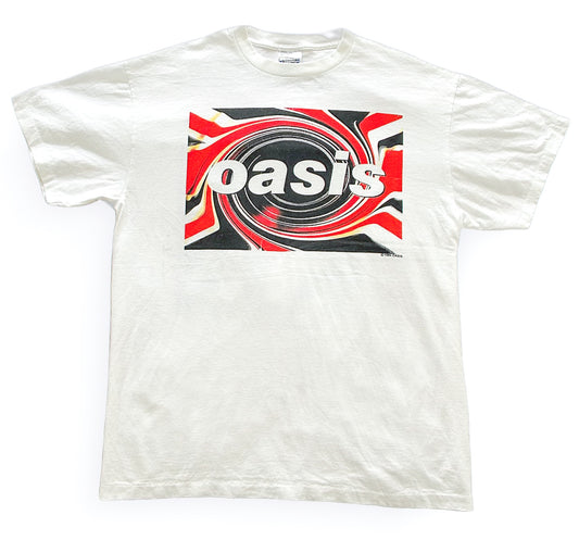 Vintage Oasis Tour T-Shirt – Britpop Rock Band Tee, Fruit of the Loom Screen Stars, Single Stitch, Concert Merch, Size-XL
