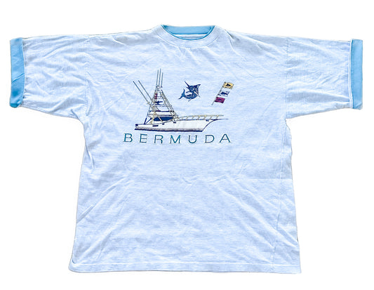 Vintage 1990s Bermuda Single Stitch Tee XL