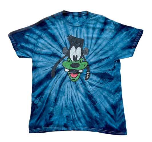 Vintage Disney Goofy Tie Dye Tee Large