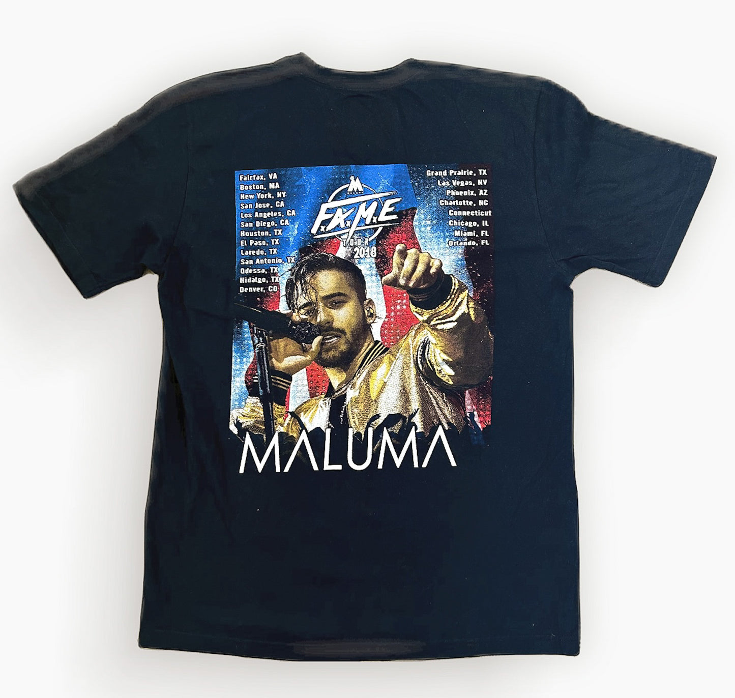 Maluma 2018 Fame Tour Band Artist Tee - Medium