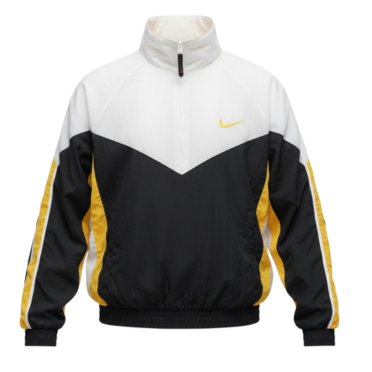 Vintage 90s Nike Colour Block Q-Zip Windbreaker Jacket Large