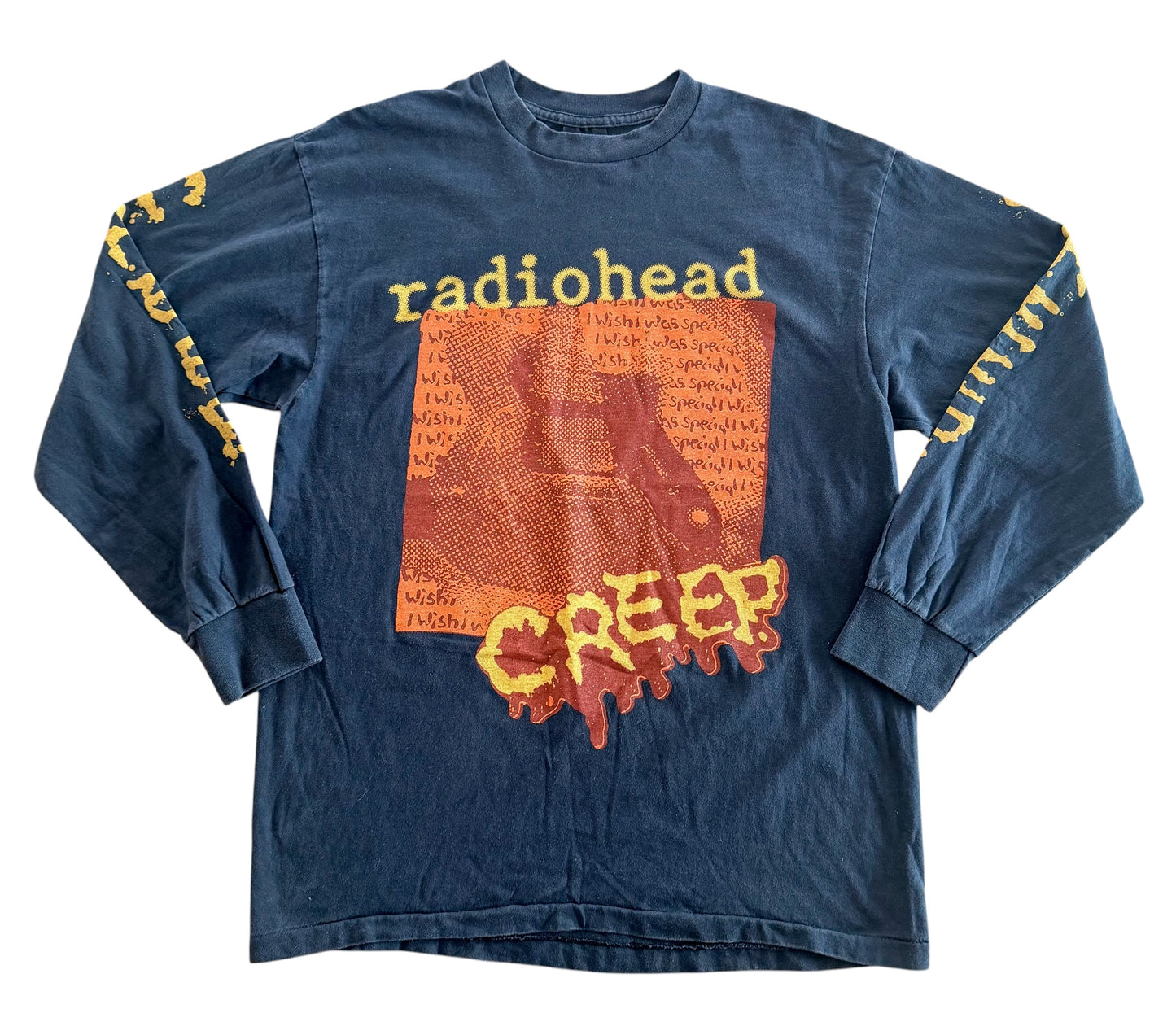 Radiohead Creep Brockum Long Sleeve Band T-Shirt, Large