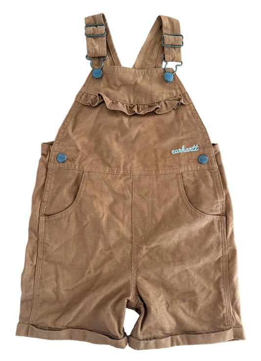 Vintage Carhartt Kids Brown Canvas Short Overalls – Size 3 Years