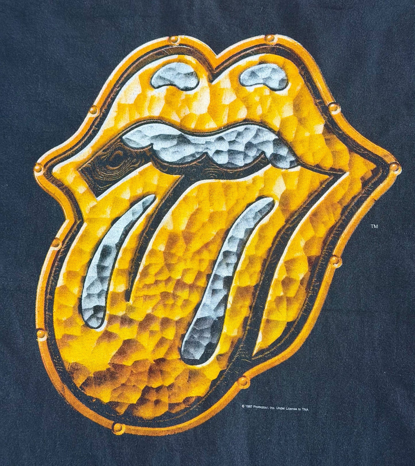 Rolling Stones Bridges to Babylon Tongue Logo Band T-Shirt, Large