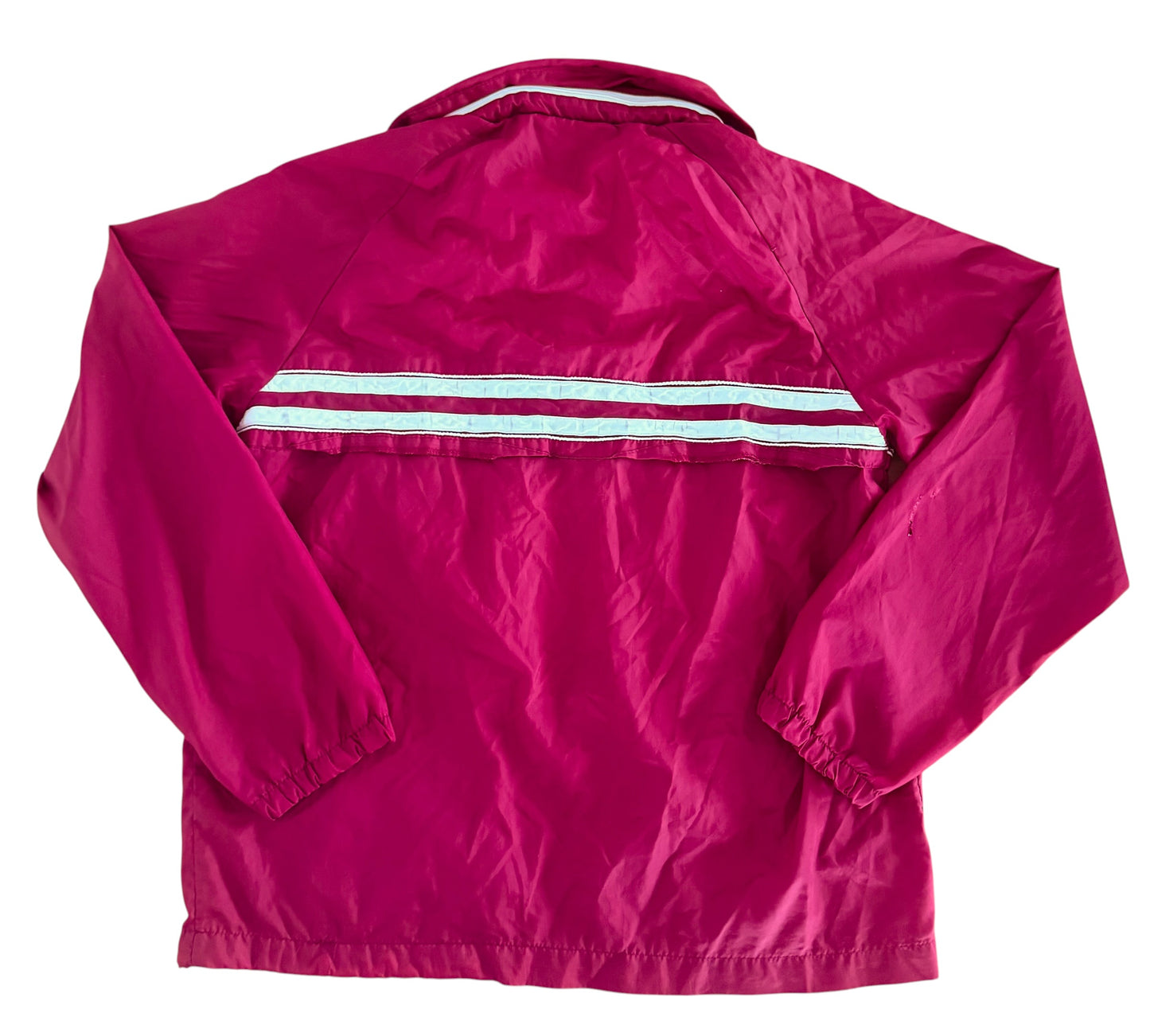 1980s ASICS Tiger Burgundy Quarter Zip Windbreaker Jacket, Medium