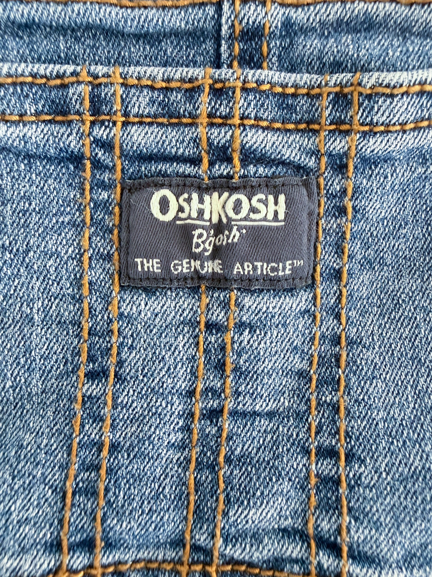 Vintage Kids OshKosh B'Gosh Denim Overalls Size-18 Months