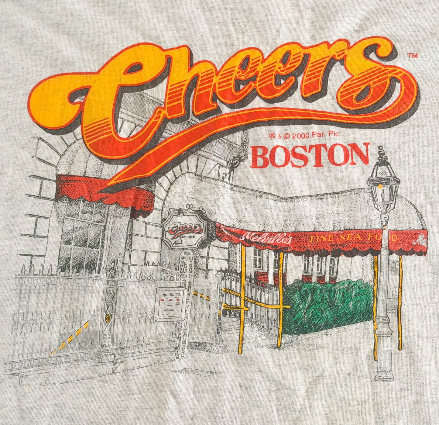 Vintage 2000 Cheers Boston Vintage T-Shirt, XL