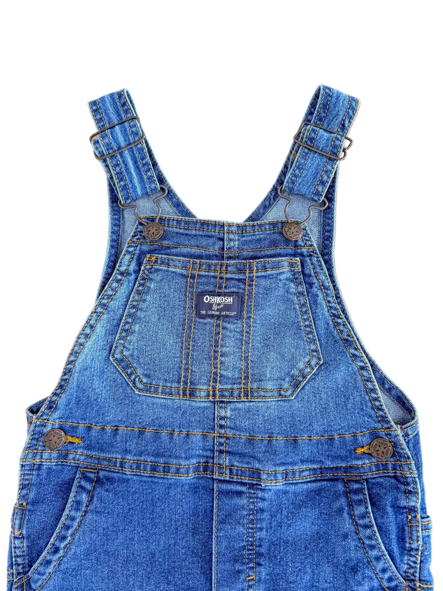 Vintage Kids OshKosh B'Gosh Denim Overalls Size 4 Years