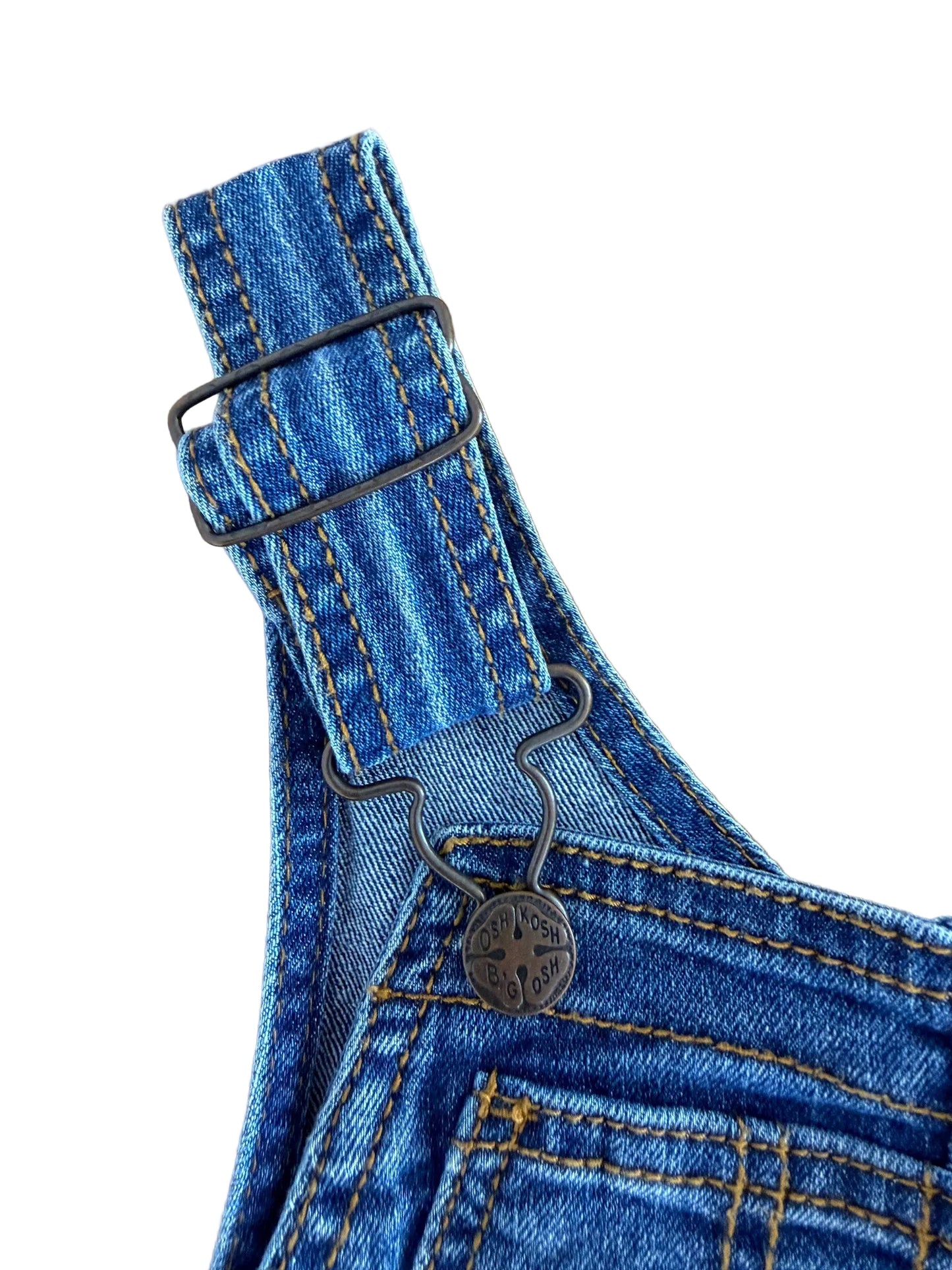 Vintage Kids OshKosh B'Gosh Denim Overalls Size 4 Years