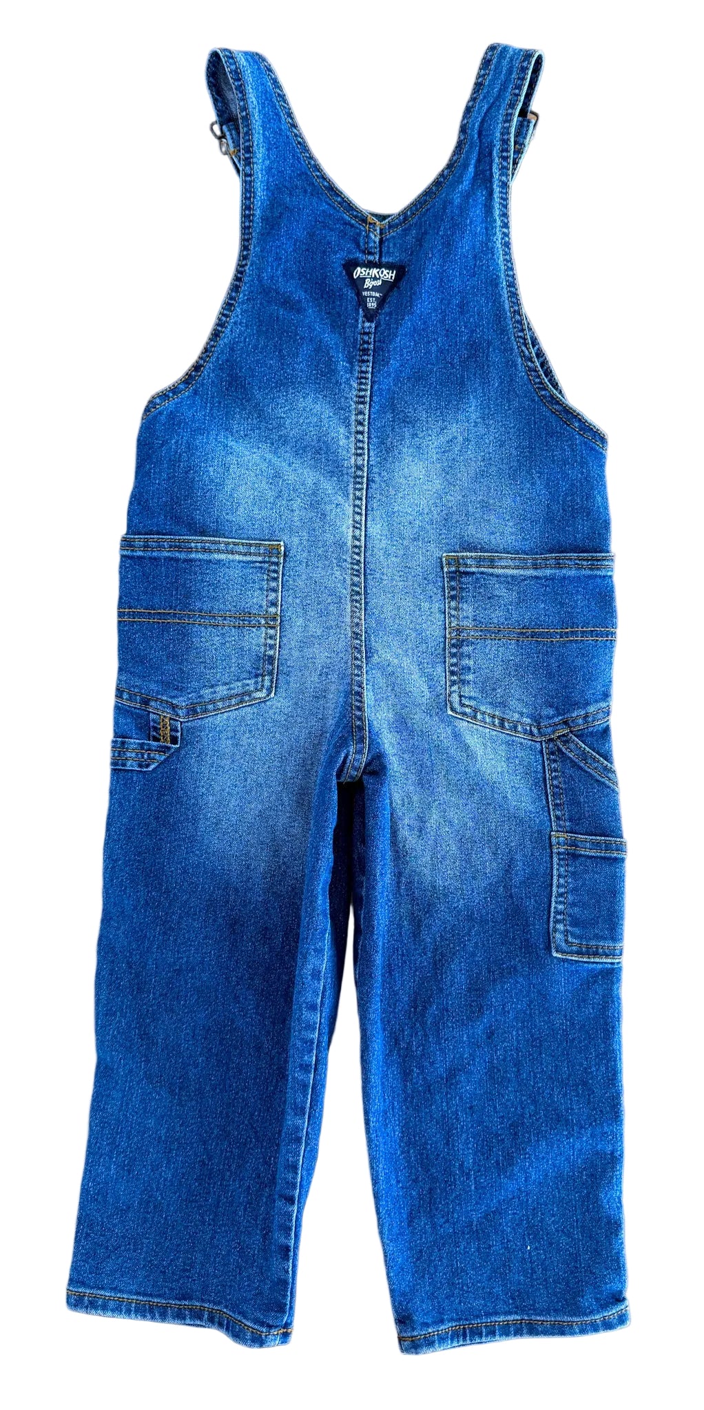 Vintage Kids OshKosh B'Gosh Denim Overalls Size 4 Years