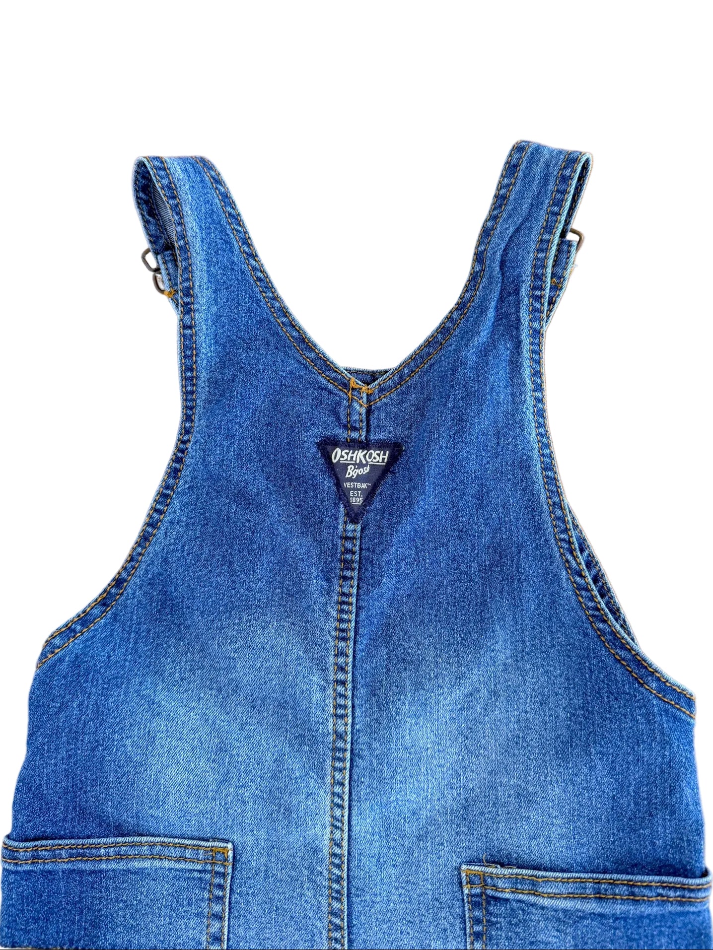 Vintage Kids OshKosh B'Gosh Denim Overalls Size 4 Years