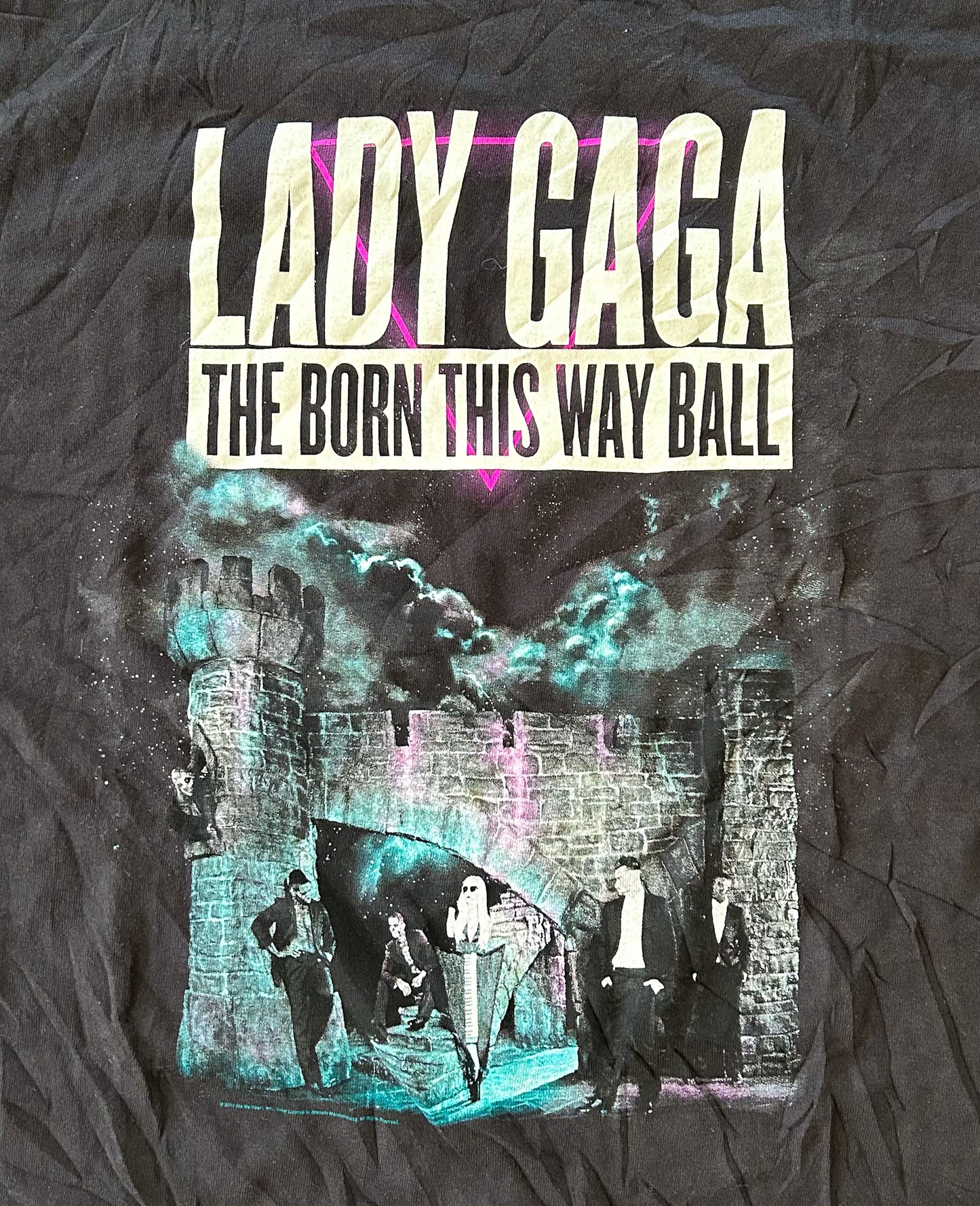 Lady Gaga The Born This Way Ball North American Tour Tee XL