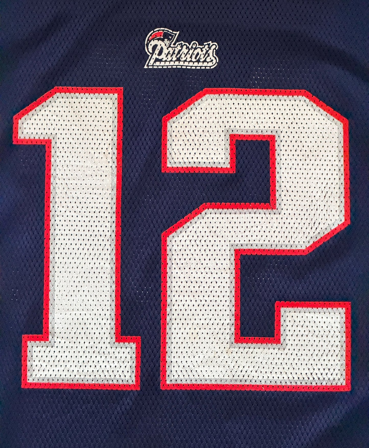 Vintage 2000s New England Patriots #12 Tom Brady NFL Reebok Equipment On-Field Jersey – Size XL