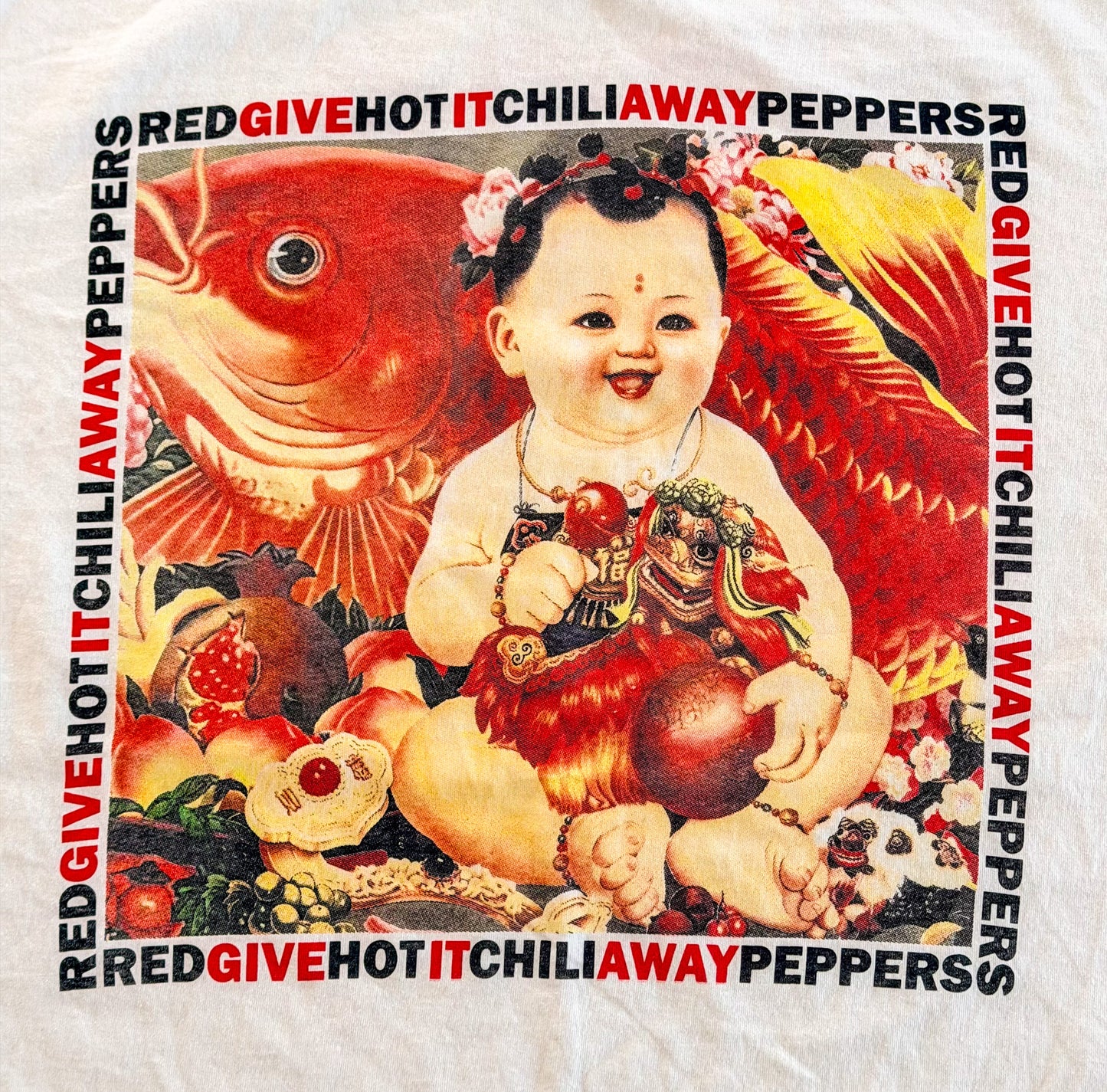 Red Hot Chili Peppers Giant USA Graphic Band T-Shirt, XL