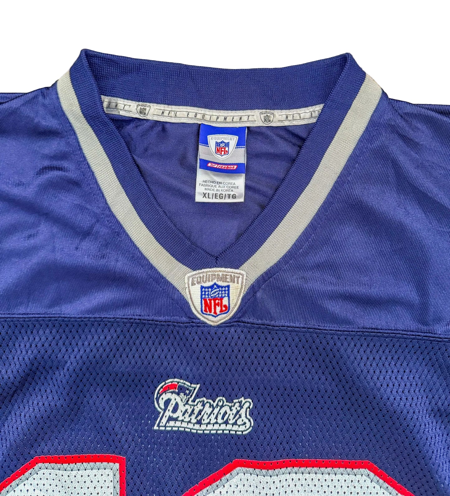 Vintage 2000s New England Patriots #12 Tom Brady NFL Reebok Equipment On-Field Jersey – Size XL