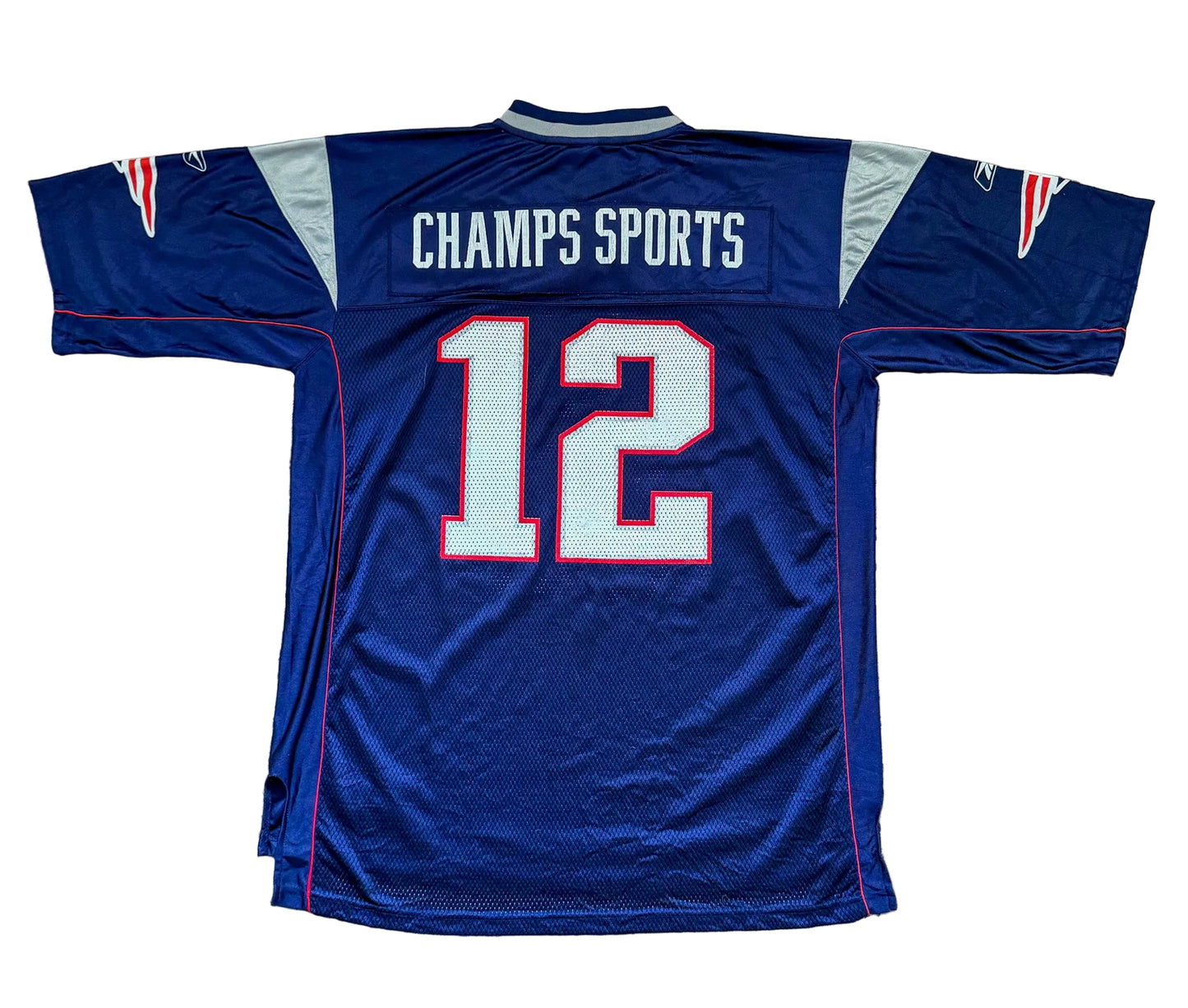 Vintage 2000s New England Patriots #12 Tom Brady NFL Reebok Equipment On-Field Jersey – Size XL
