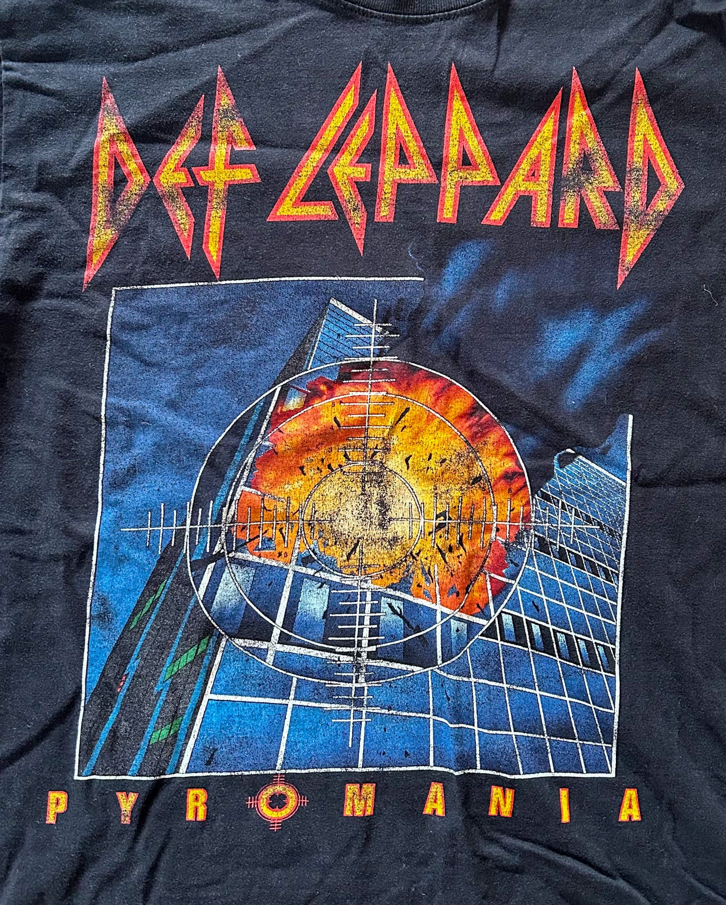 Vintage Def Leppard Pyromania Band Artist Tee Large