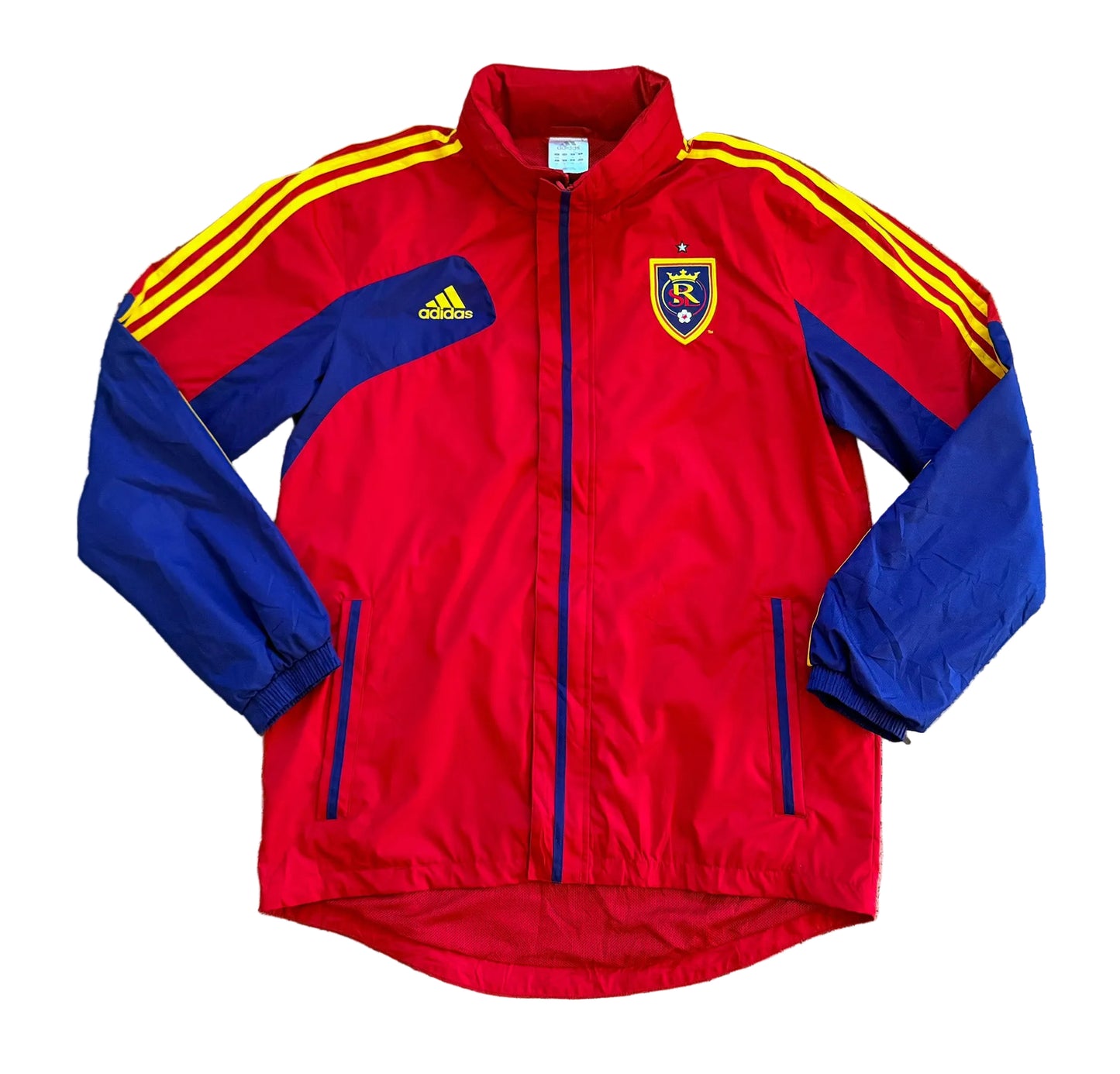 Adidas Real Salt Lake City Soccer Xango Sponsored Windbreaker Team Jacket Size - Large