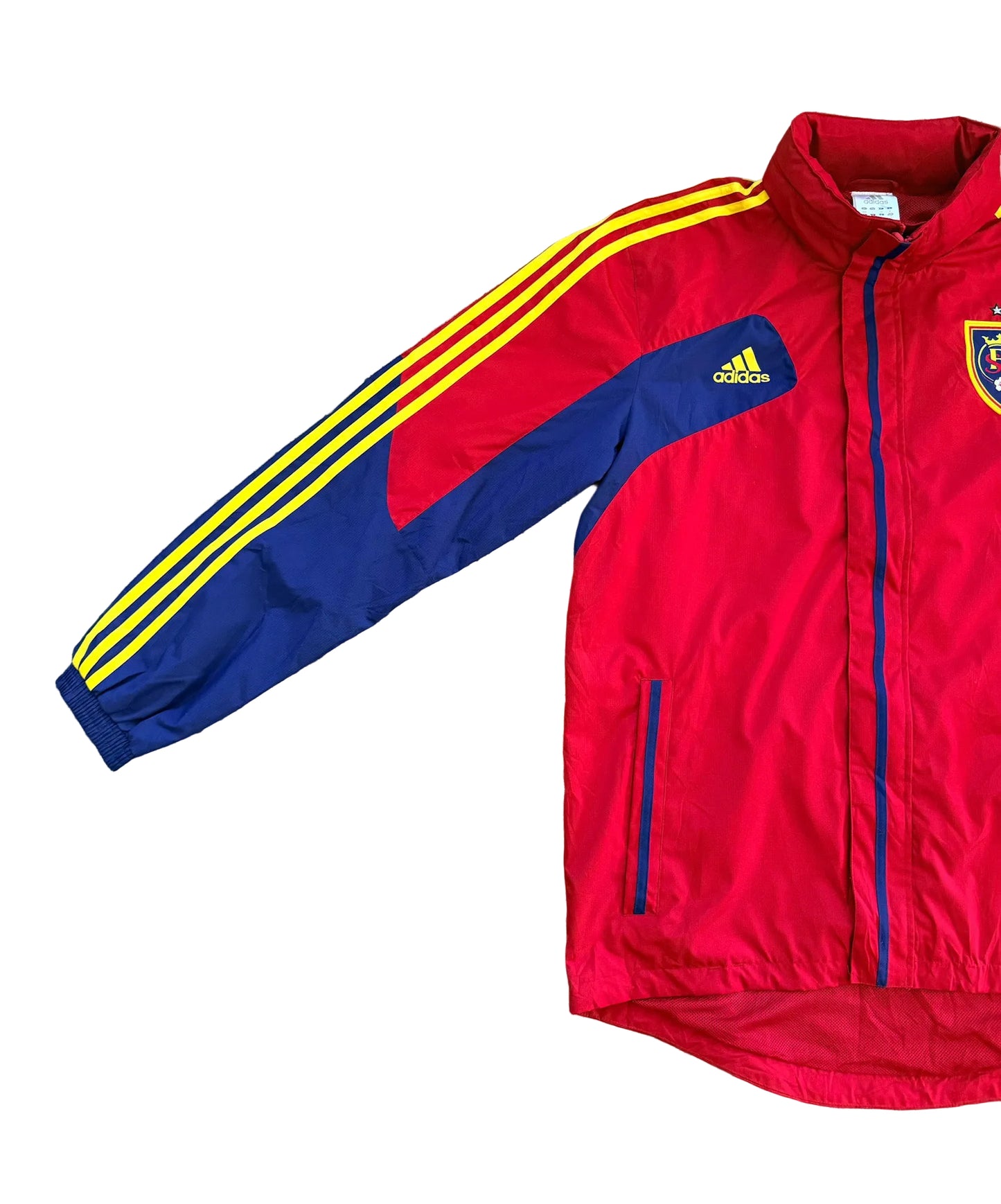 Adidas Real Salt Lake City Soccer Xango Sponsored Windbreaker Team Jacket Size - Large