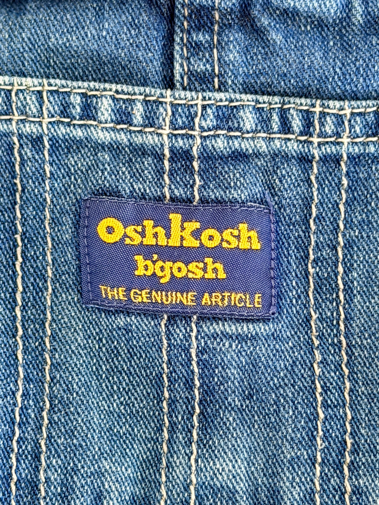 Vintage 90s Kids OshKosh B'Gosh Blue Denim Overalls Size - 24 Months