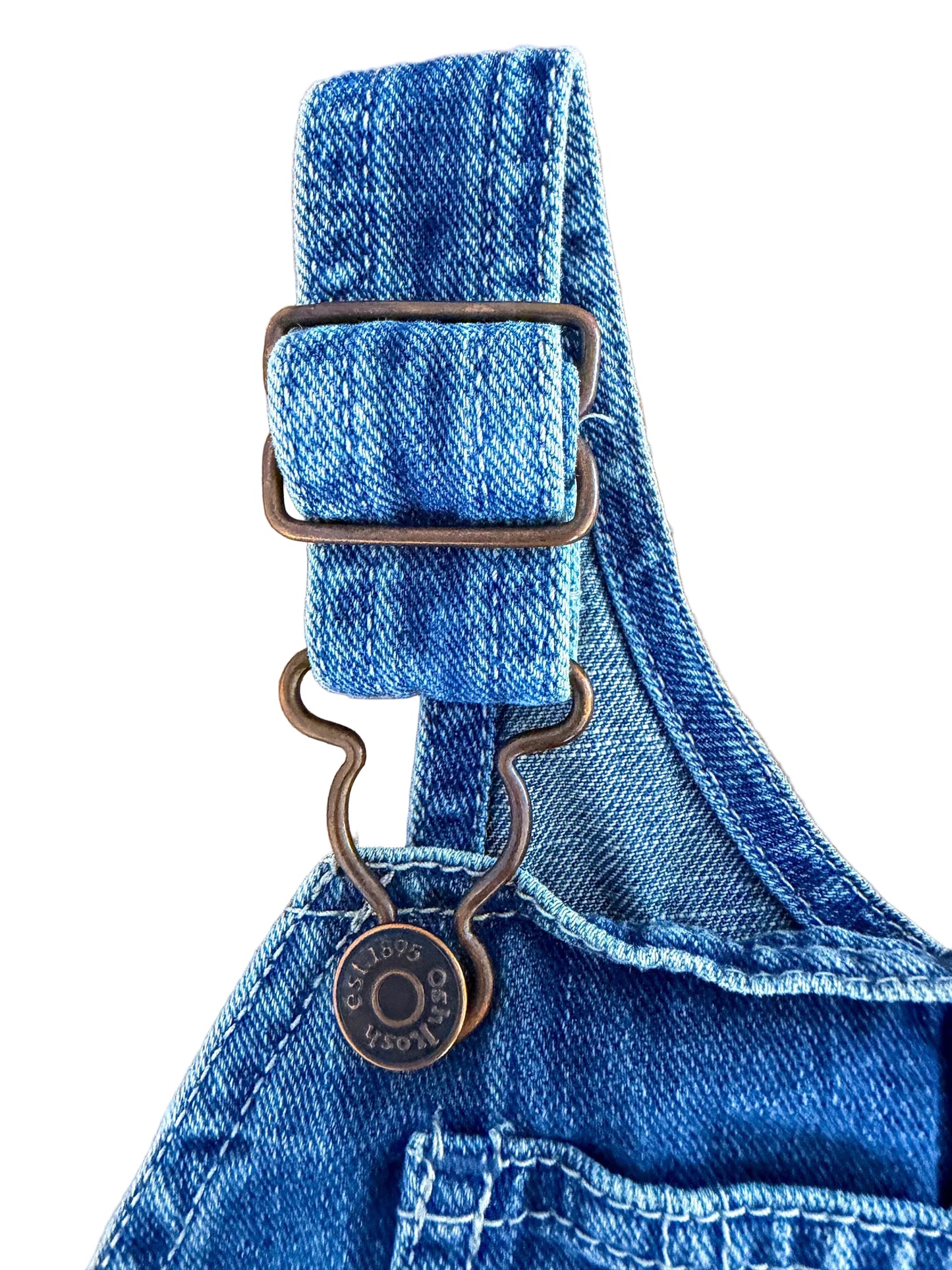 Vintage 90s Kids OshKosh B'Gosh Blue Denim Overalls Size - 24 Months