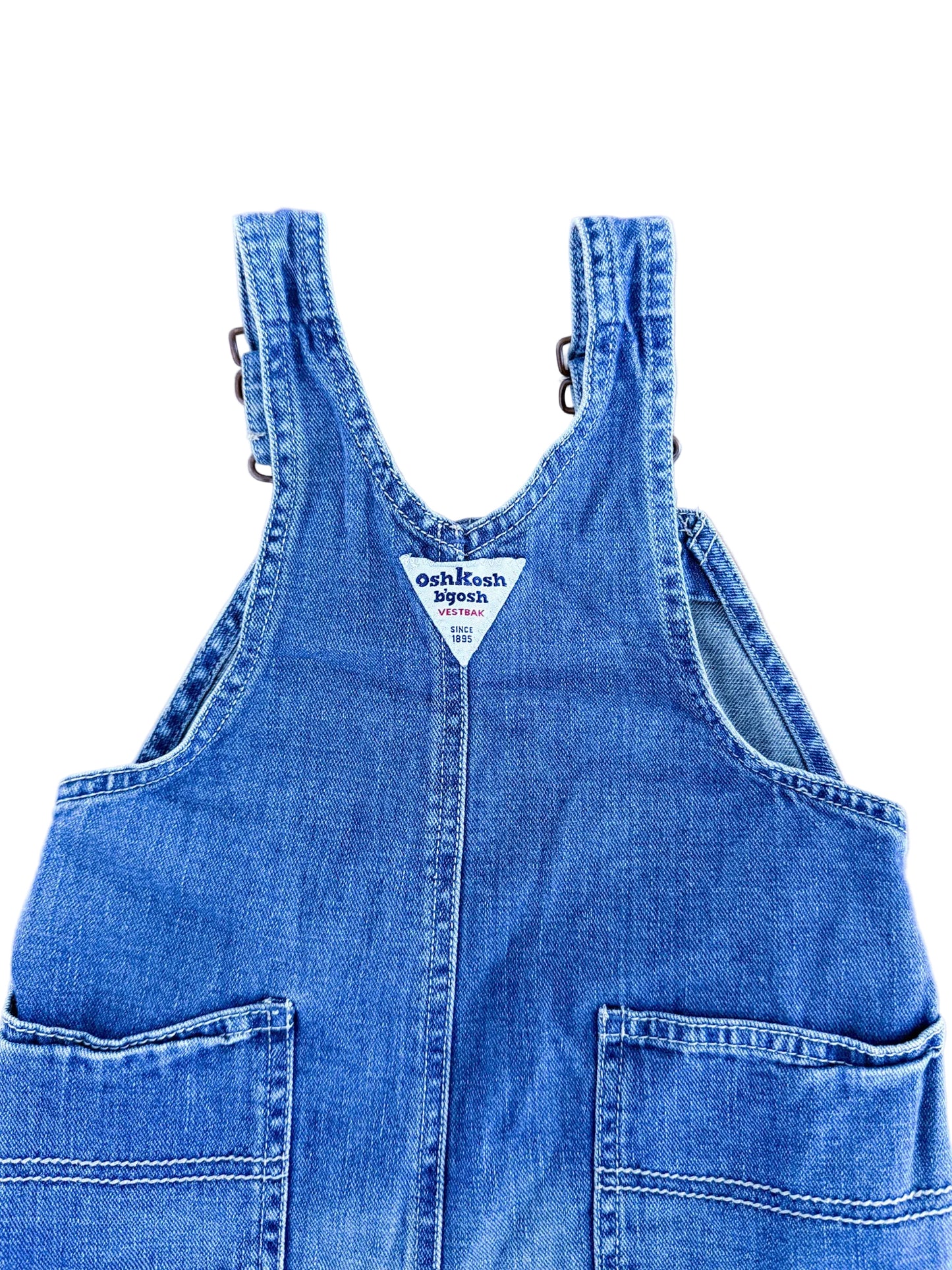 Vintage 90s Kids OshKosh B'Gosh Blue Denim Overalls Size - 24 Months