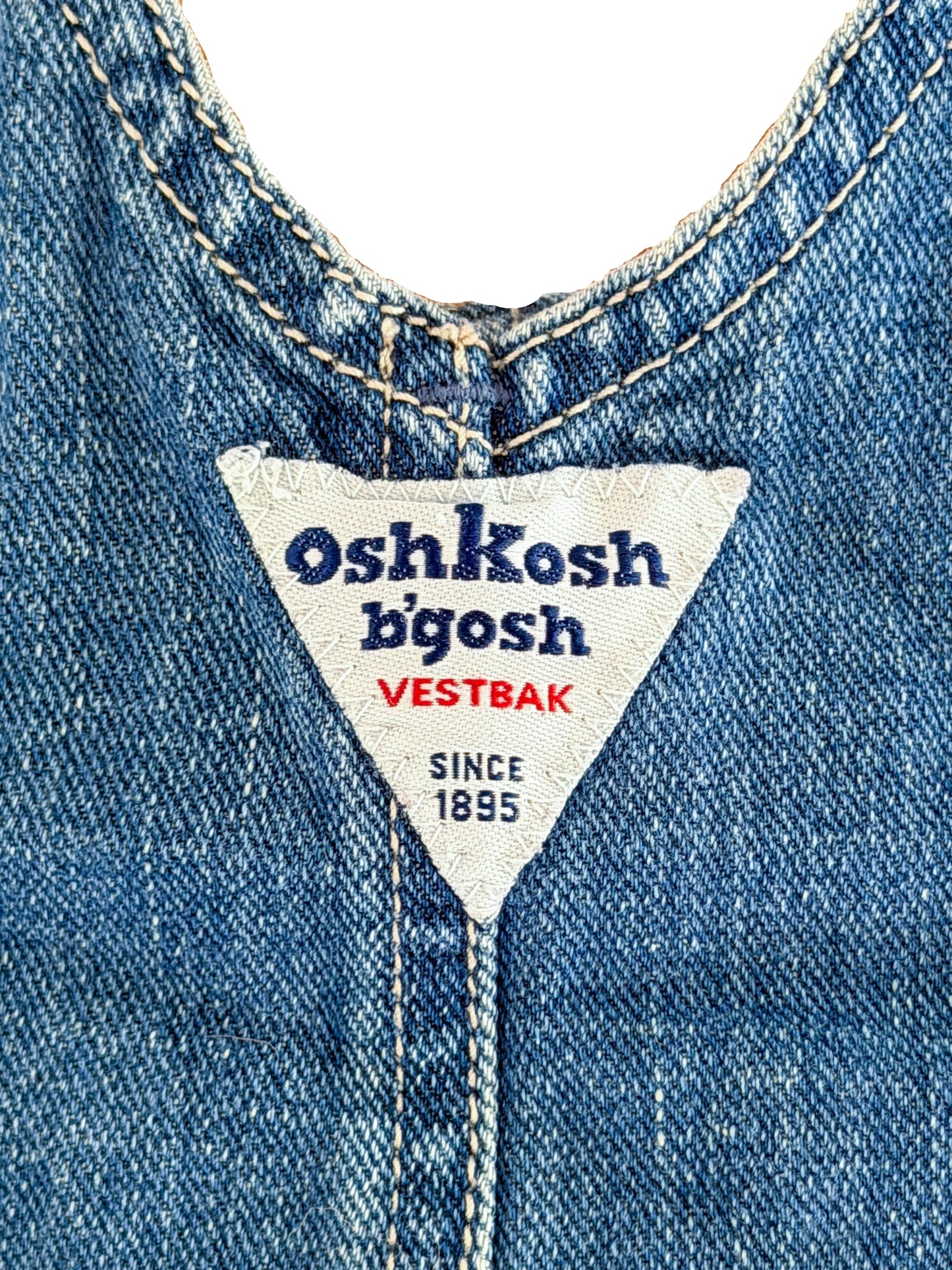 Vintage 90s Kids OshKosh B'Gosh Blue Denim Overalls Size - 24 Months