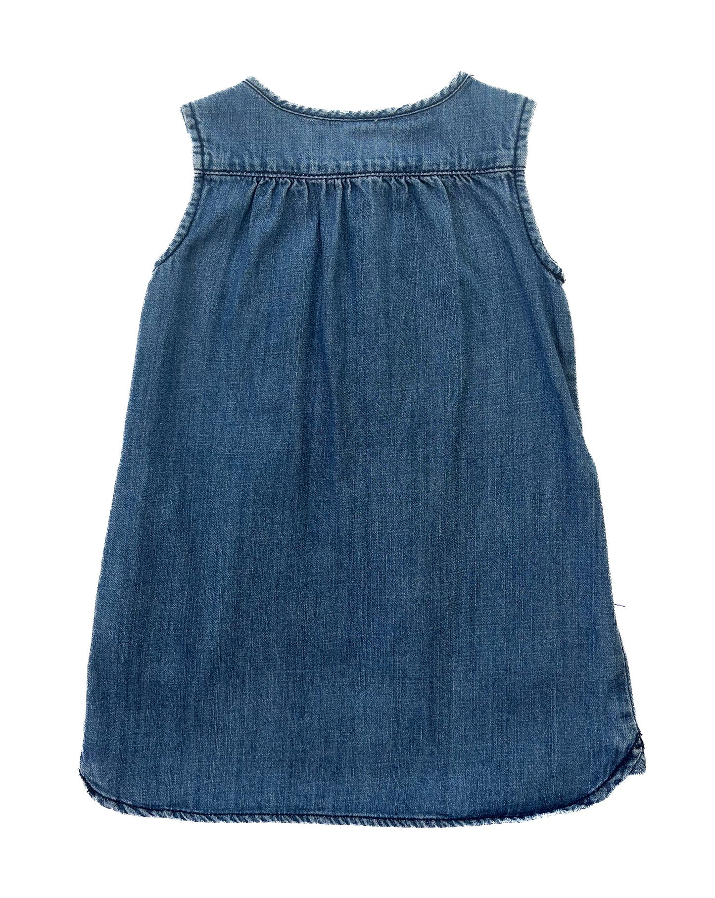 BabyGap Denim Dress – Toddler Chambray Sleeveless A-Line Pinafore Dress, Size-3 Years