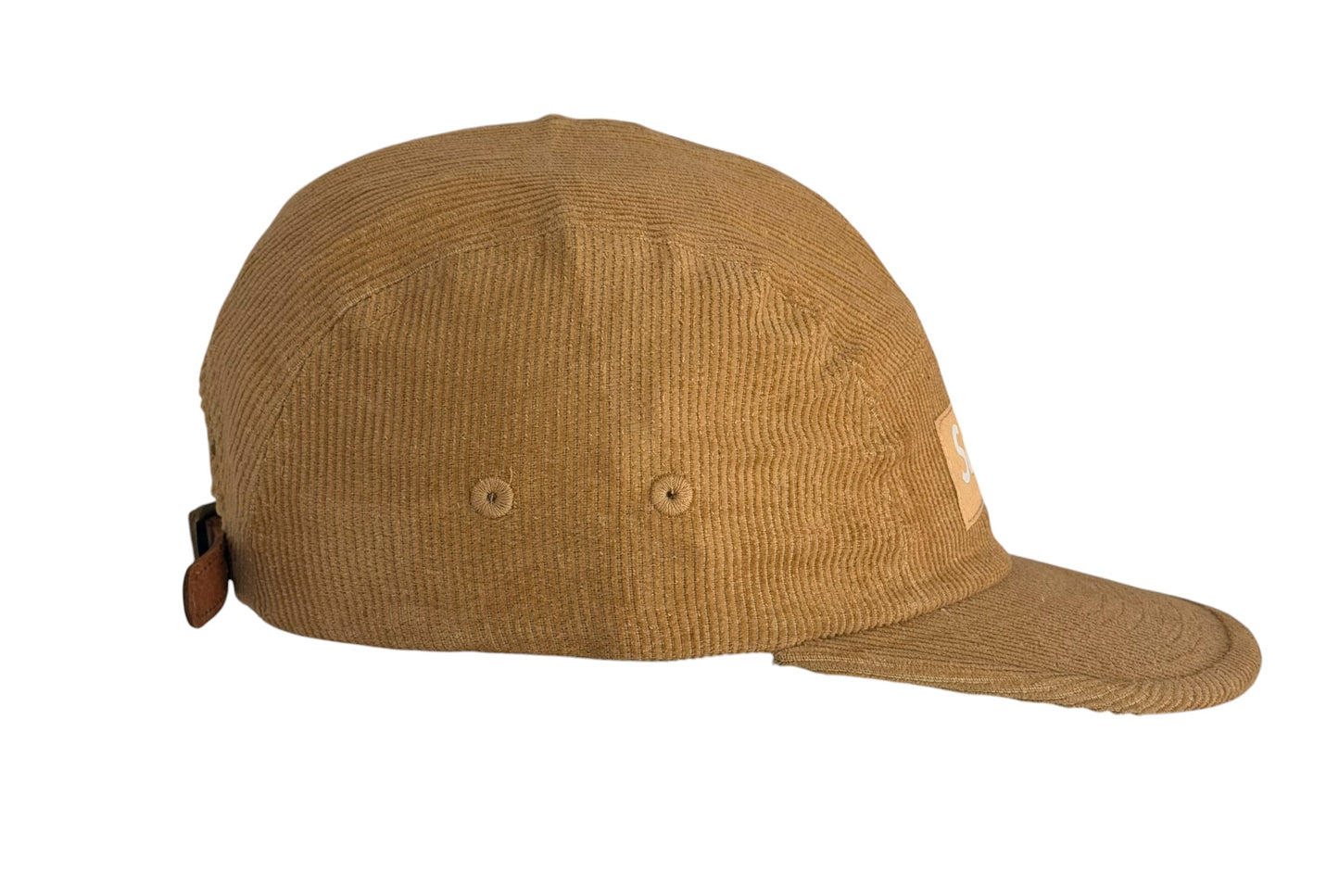 Supreme Box Logo Corduroy Camp Cap Camel Brown