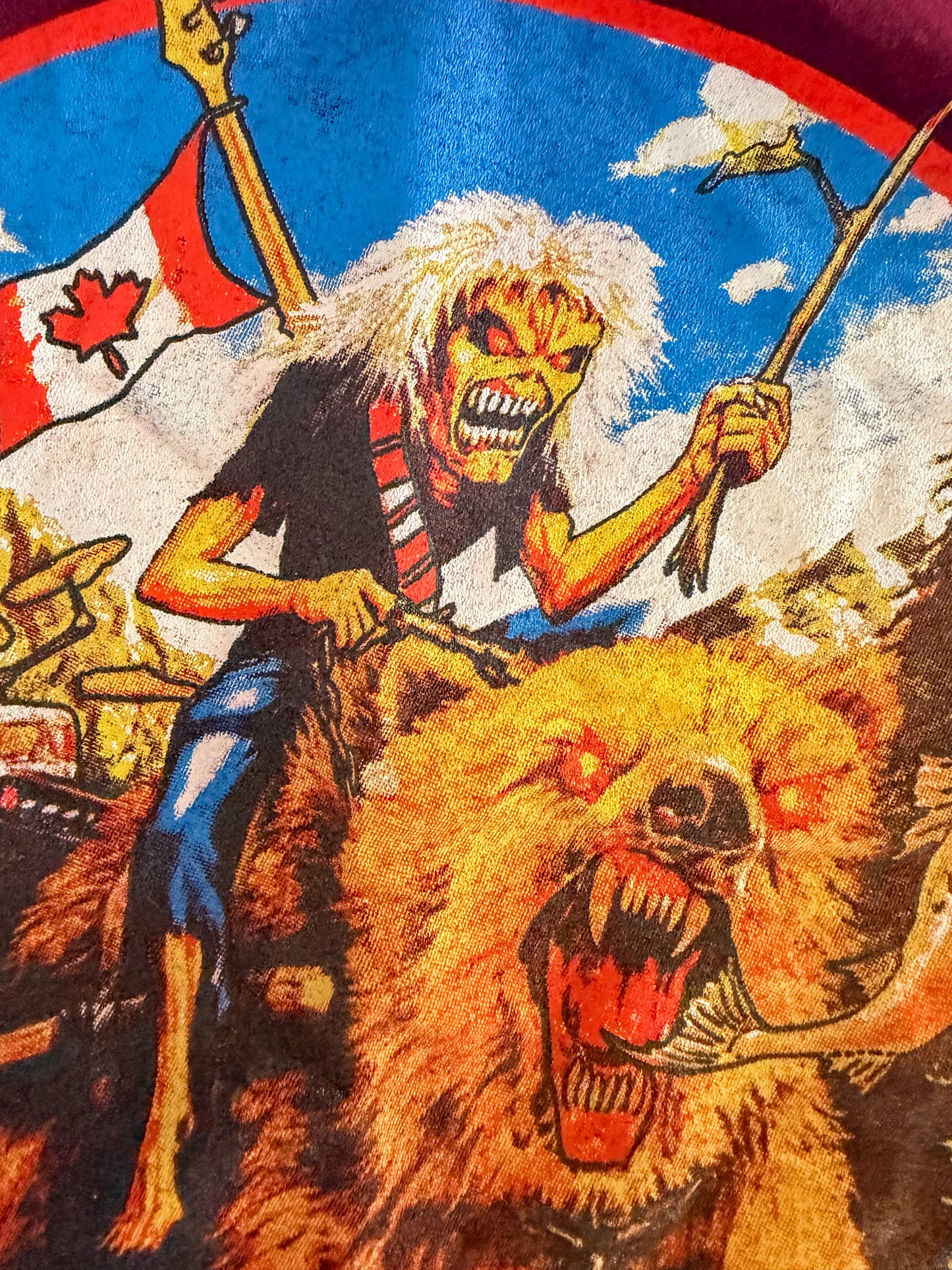 Vintage Iron Maiden Canada Eddie Graphic Band T-Shirt – XL