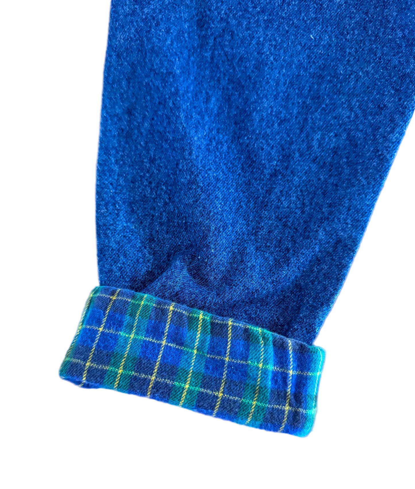 Vintage OshKosh B’Gosh Kids Denim And Plaid Overalls Size - 4 Years