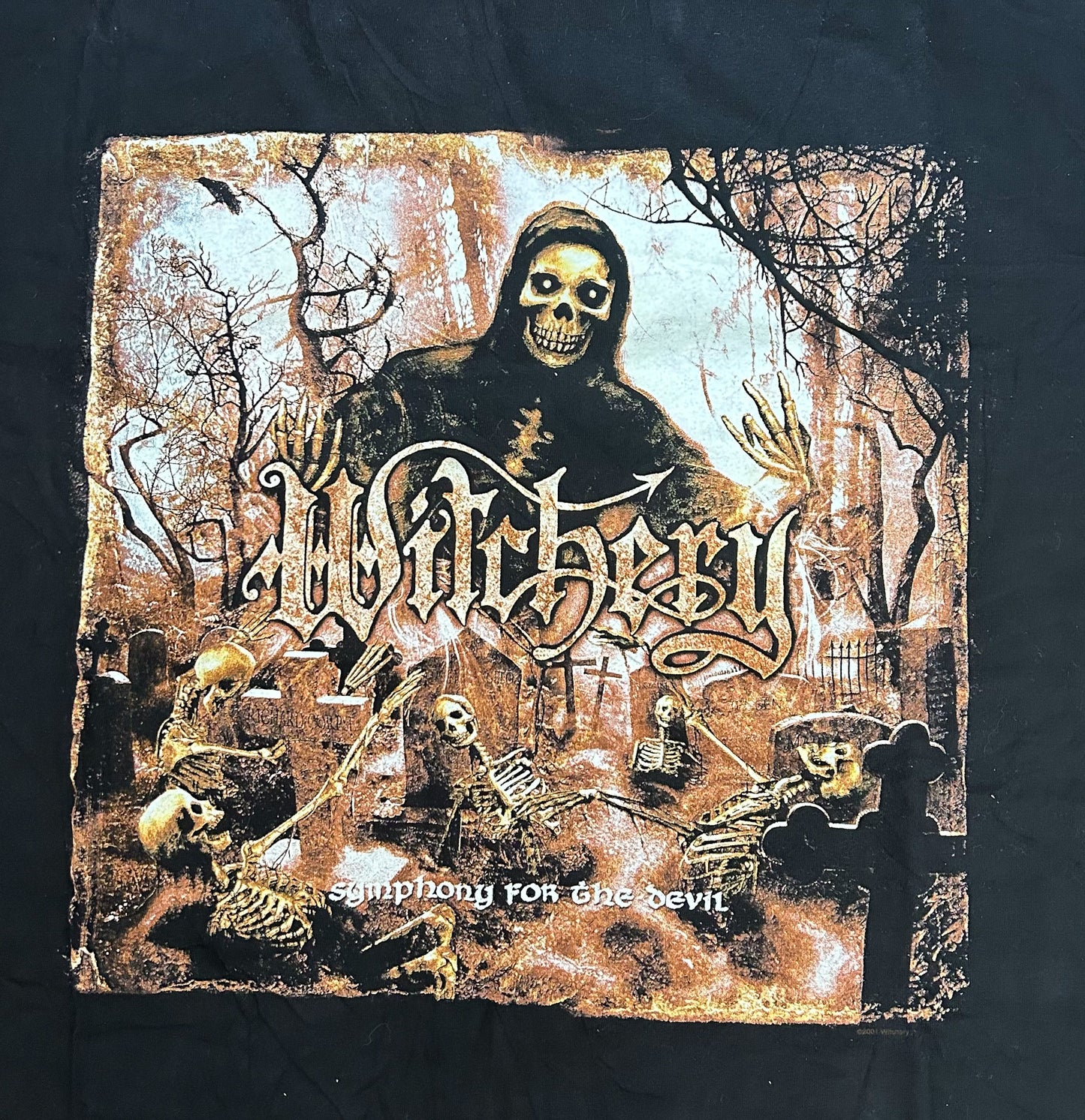 Vintage Witchery 2001 Touring For The Devil Tour T-shirt XL Rare