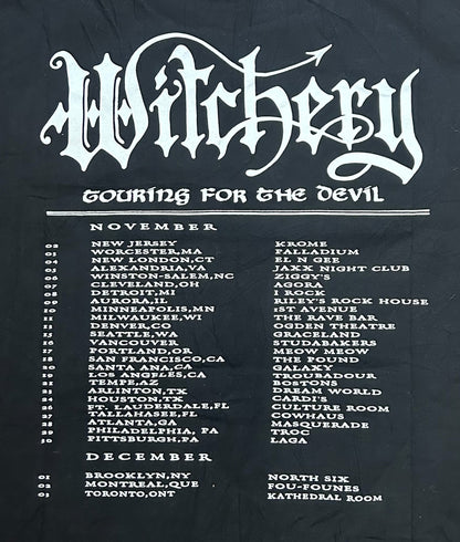 Vintage Witchery 2001 Touring For The Devil Tour T-shirt XL Rare