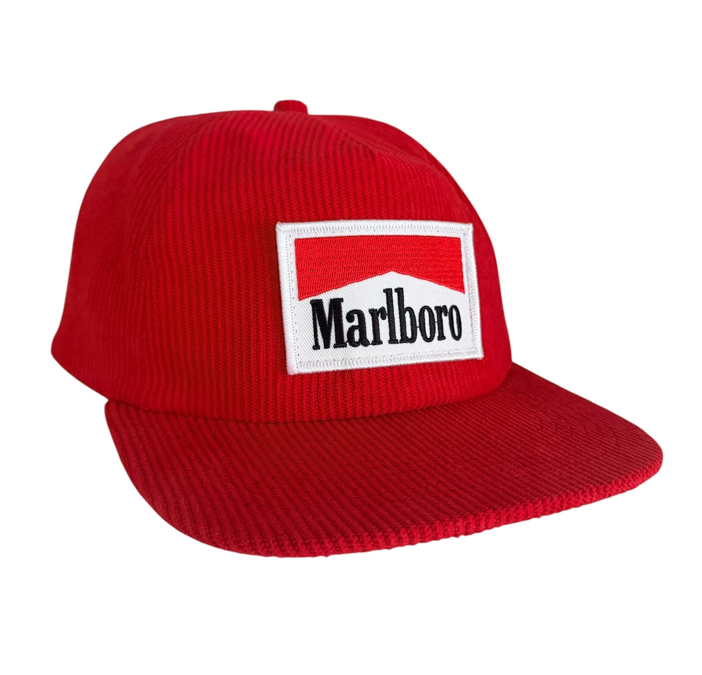 Marlboro Red Corduroy Snapback Cap One Size