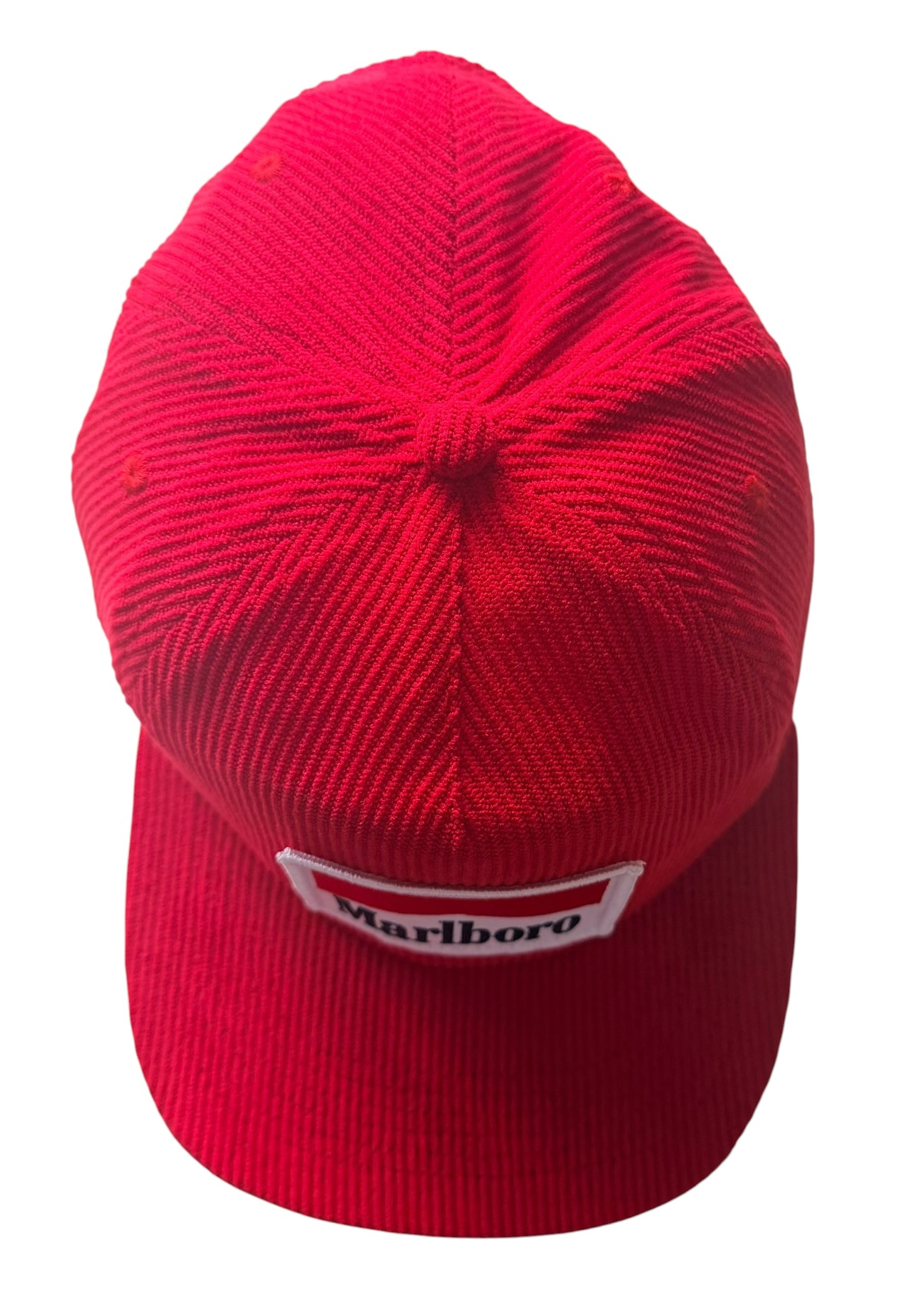 Marlboro Red Corduroy Snapback Cap One Size
