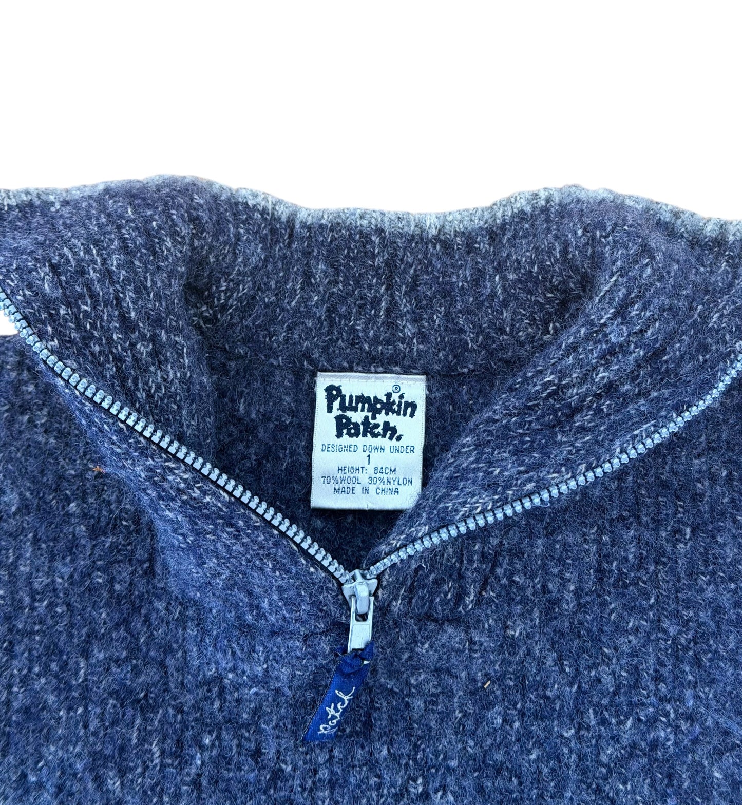 Pumpkin Patch Quarter Zip Wool Knit, 1 years