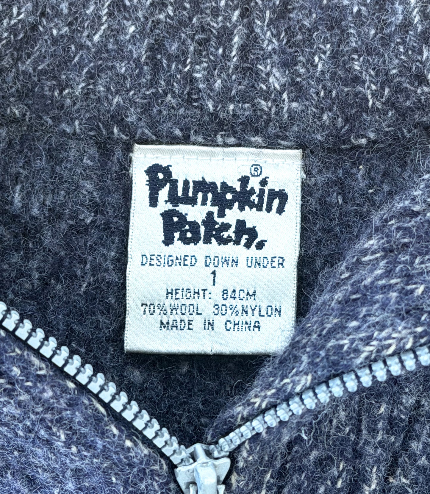 Pumpkin Patch Quarter Zip Wool Knit, 1 years