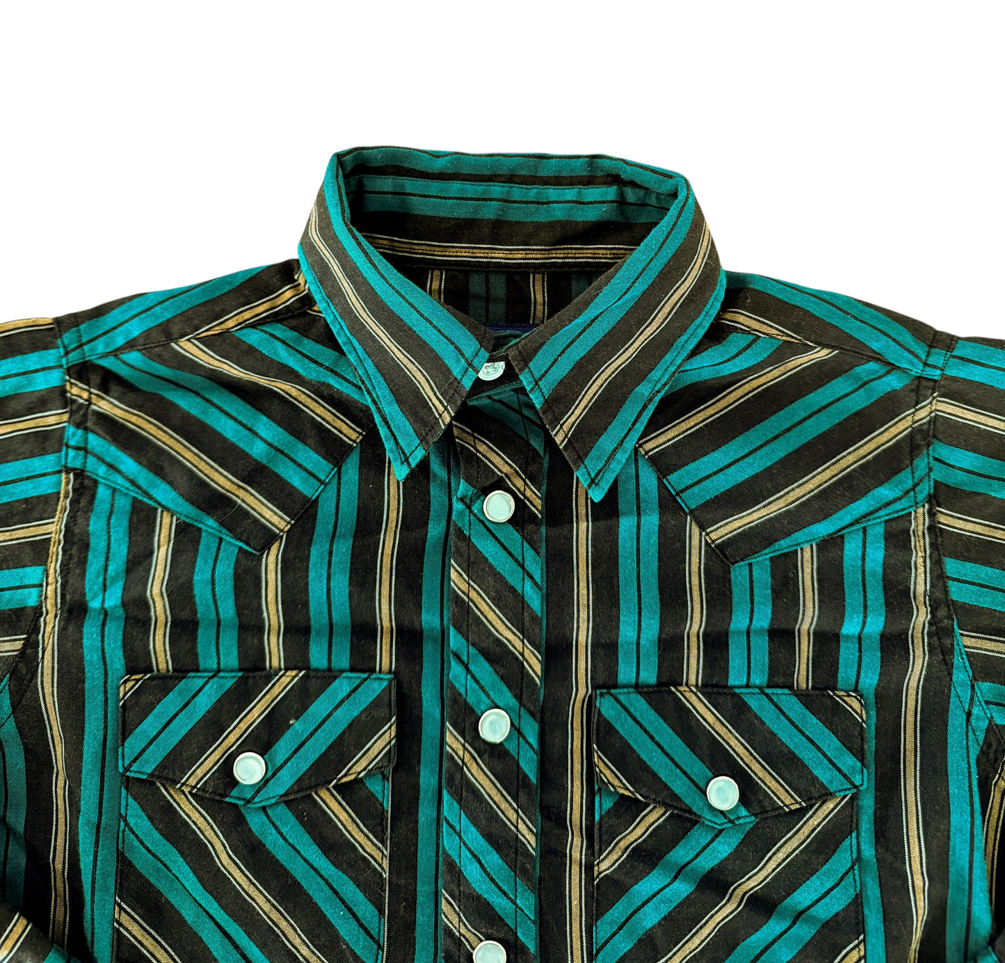 Wrangler Kids Striped Western Snap Shirt, 5–6 Years