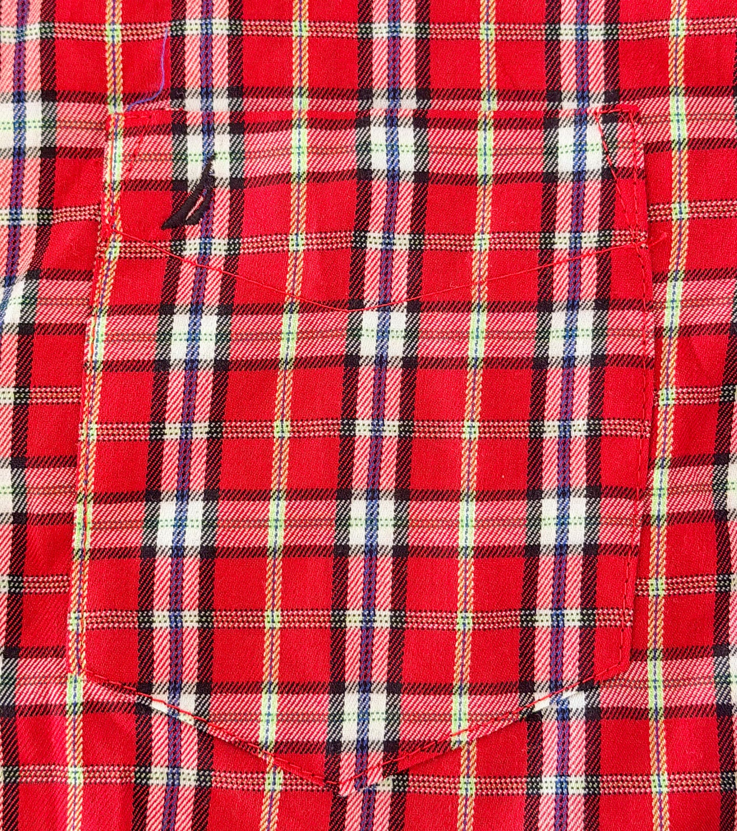 Kids Nautica Red Plaid Long Sleeve Shirt, 8 Years