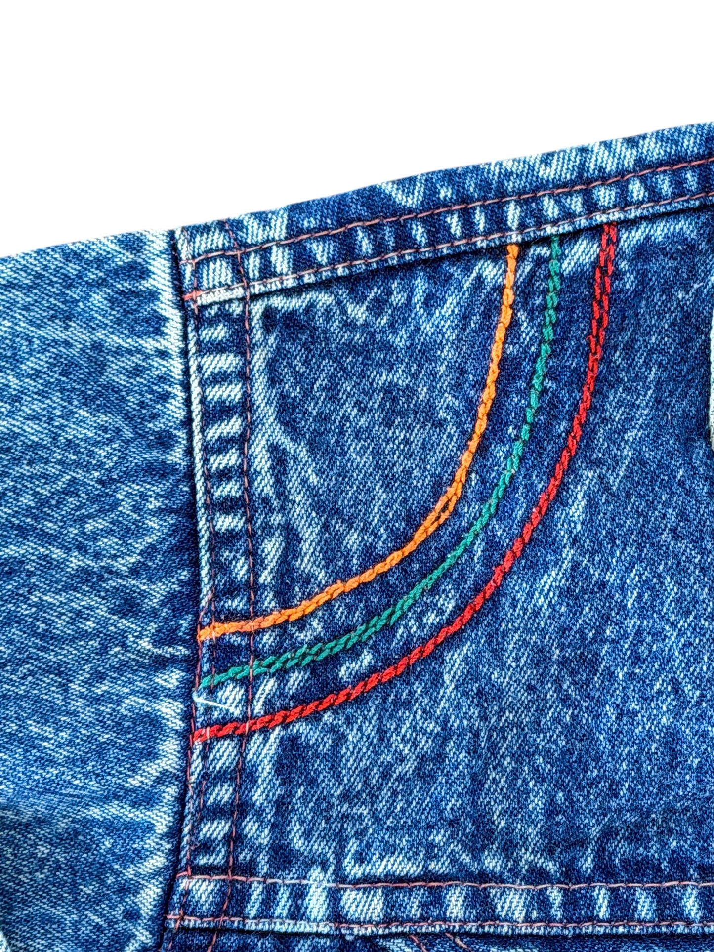 1980s Kids Acid Wash Denim Jacket Vintage Blue Denim Jacket, 5–6 Years