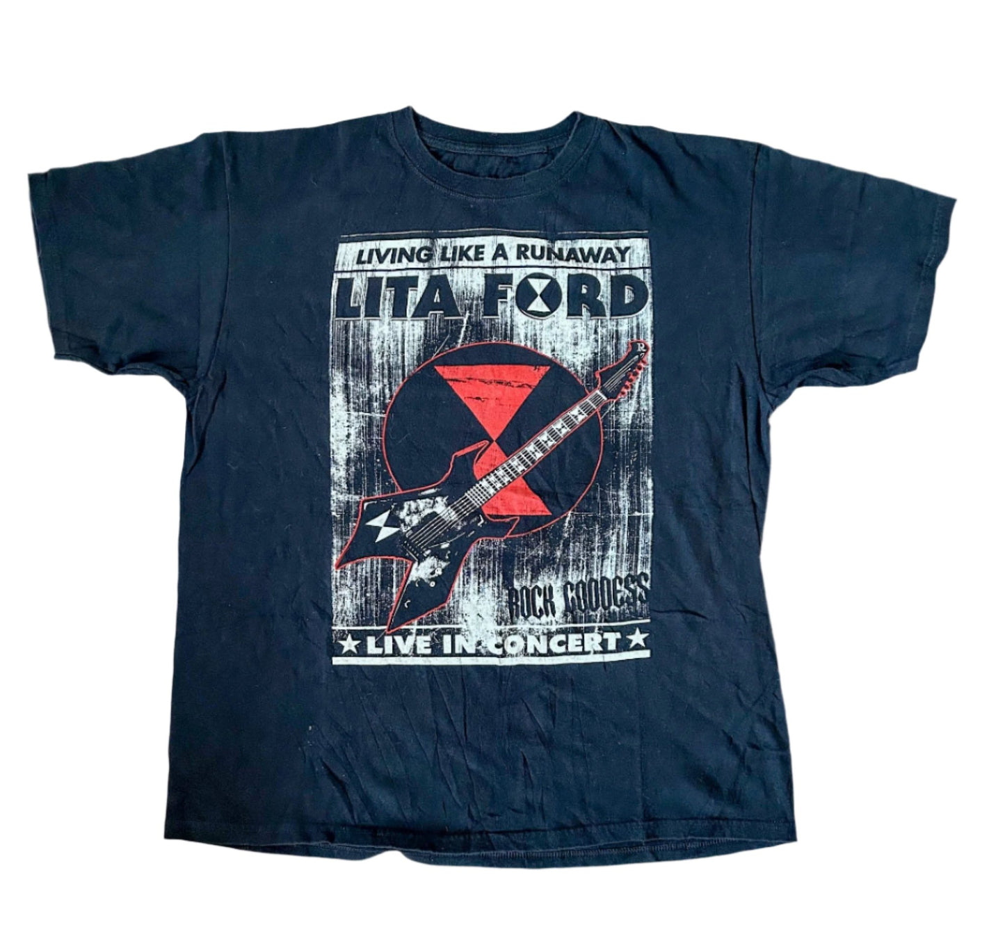 Lita Ford Living Life Like Runaway 2012 North American Tour Tee Large