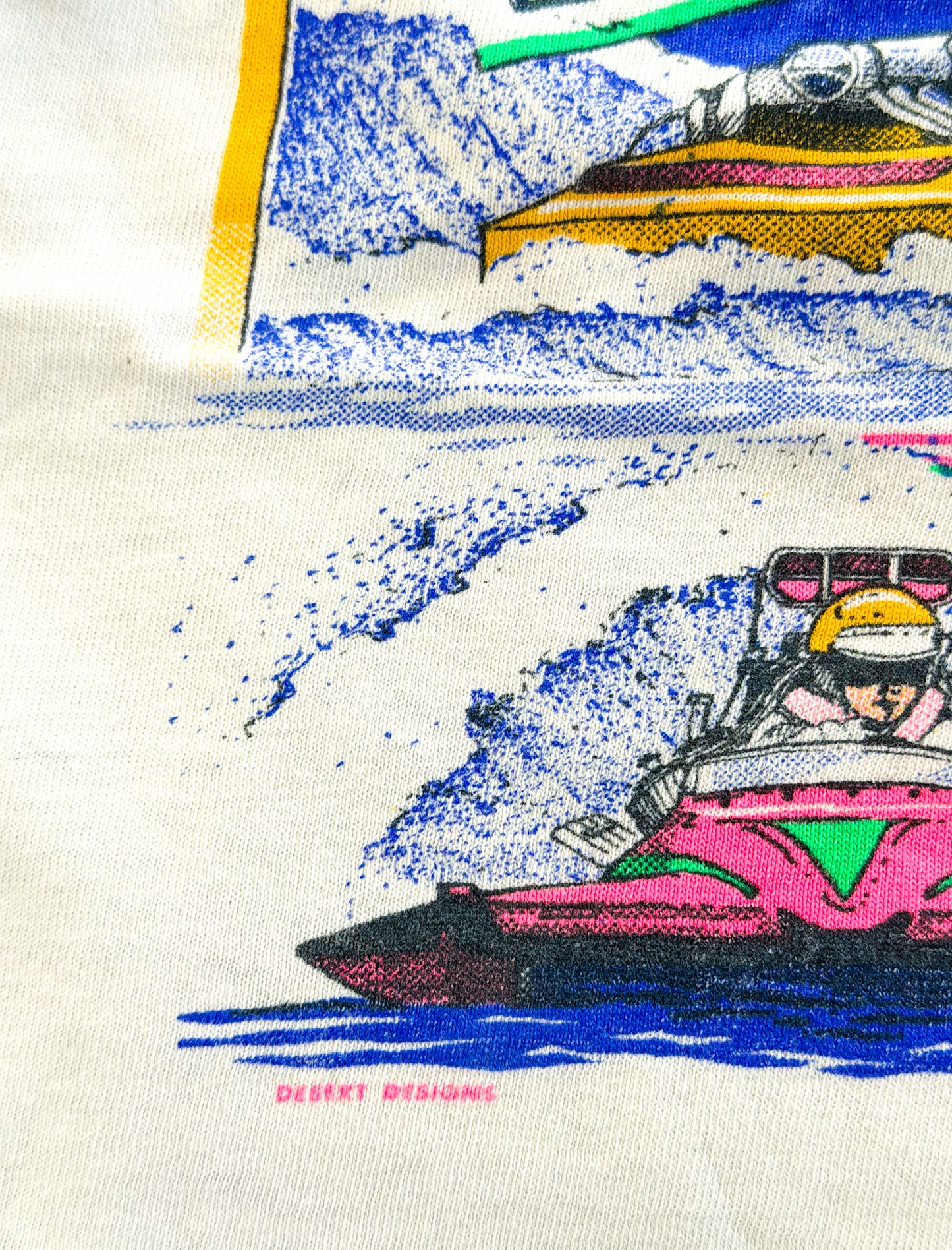 Vintage 1990s IHBA Championship Drag Boat Racing Single Stitch Tank Top, XL