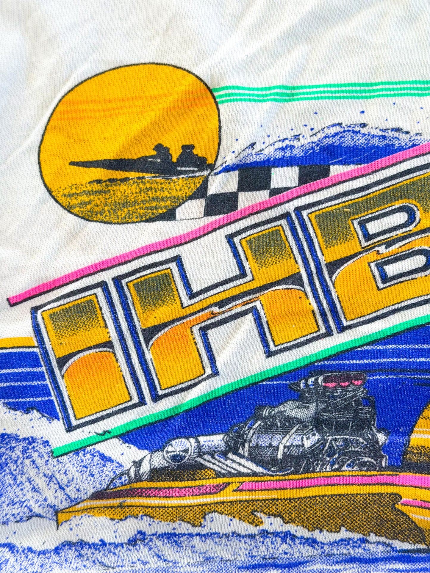 Vintage 1990s IHBA Championship Drag Boat Racing Single Stitch Tank Top, XL