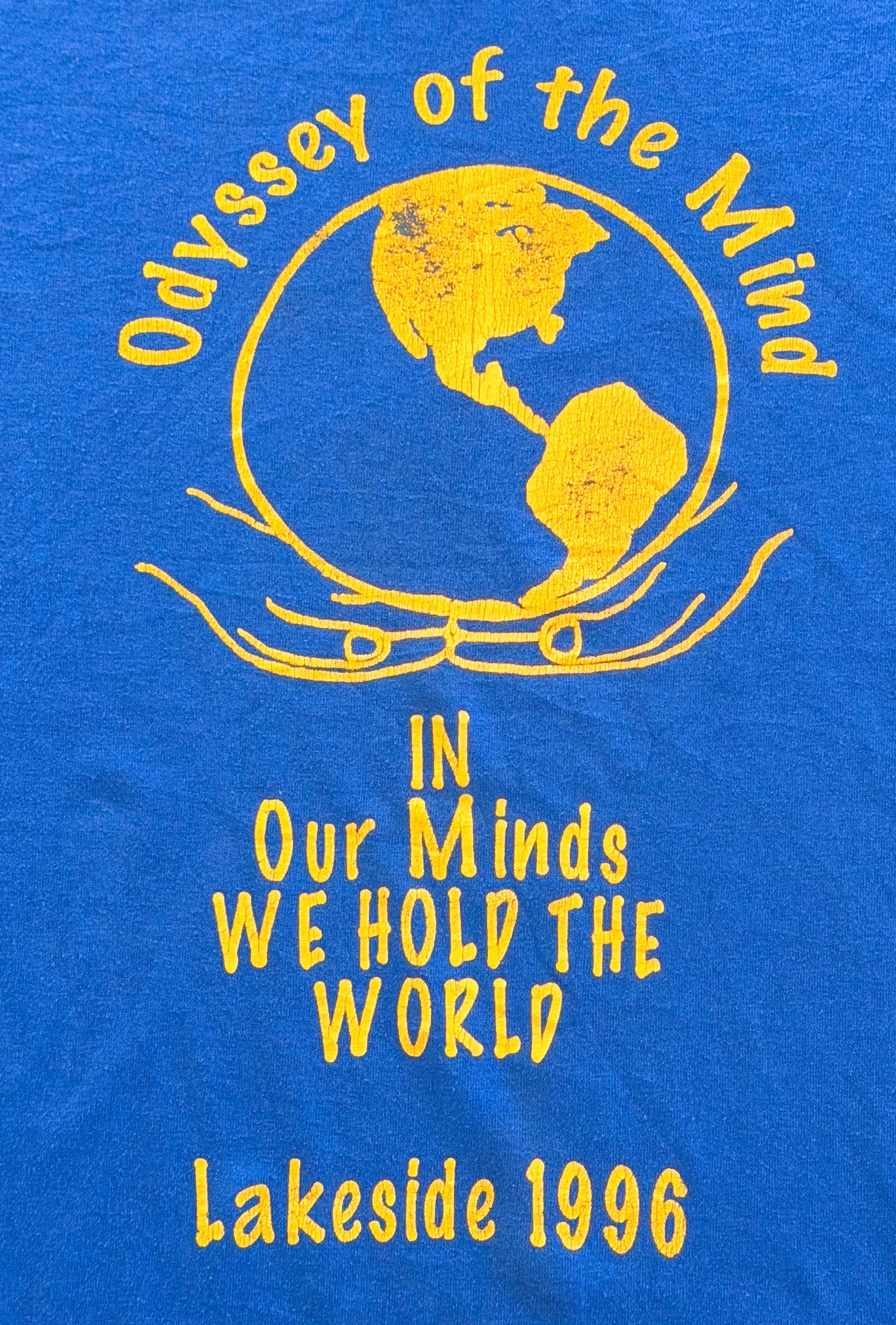 Vintage 1996 Odyssey of the Mind Single Stitch Graphic T-Shirt, XL