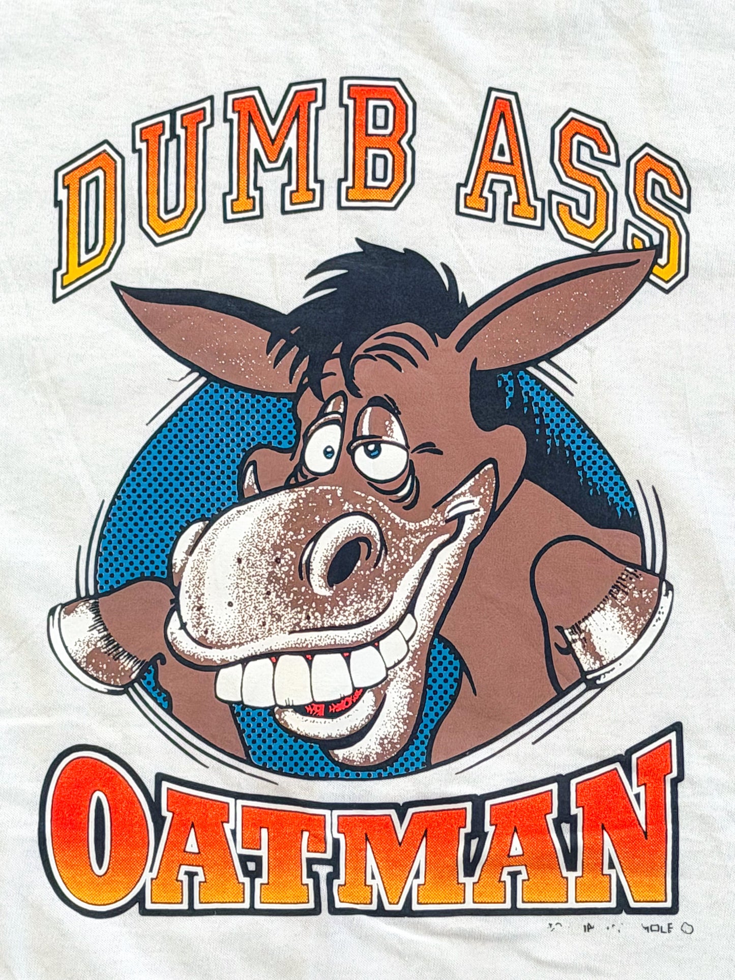 Dumb Ass Oatman Anvil Label Graphic T-Shirt, Large