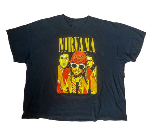 Vintage Nirvana Cotton Grunge Band Tee XXXL