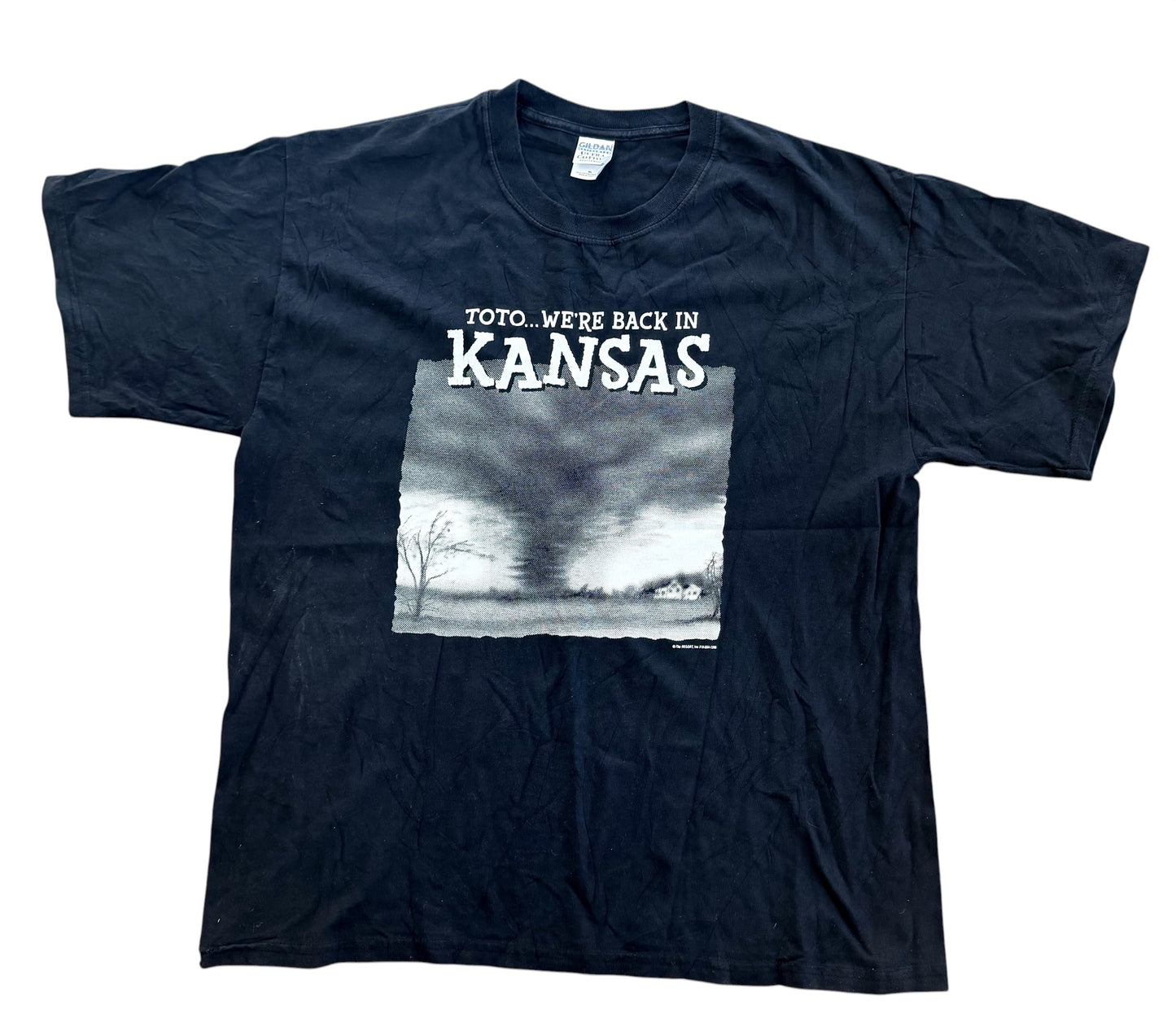 2000s Toto We're Back in Kansas Tornado Graphic T-Shirt XL
