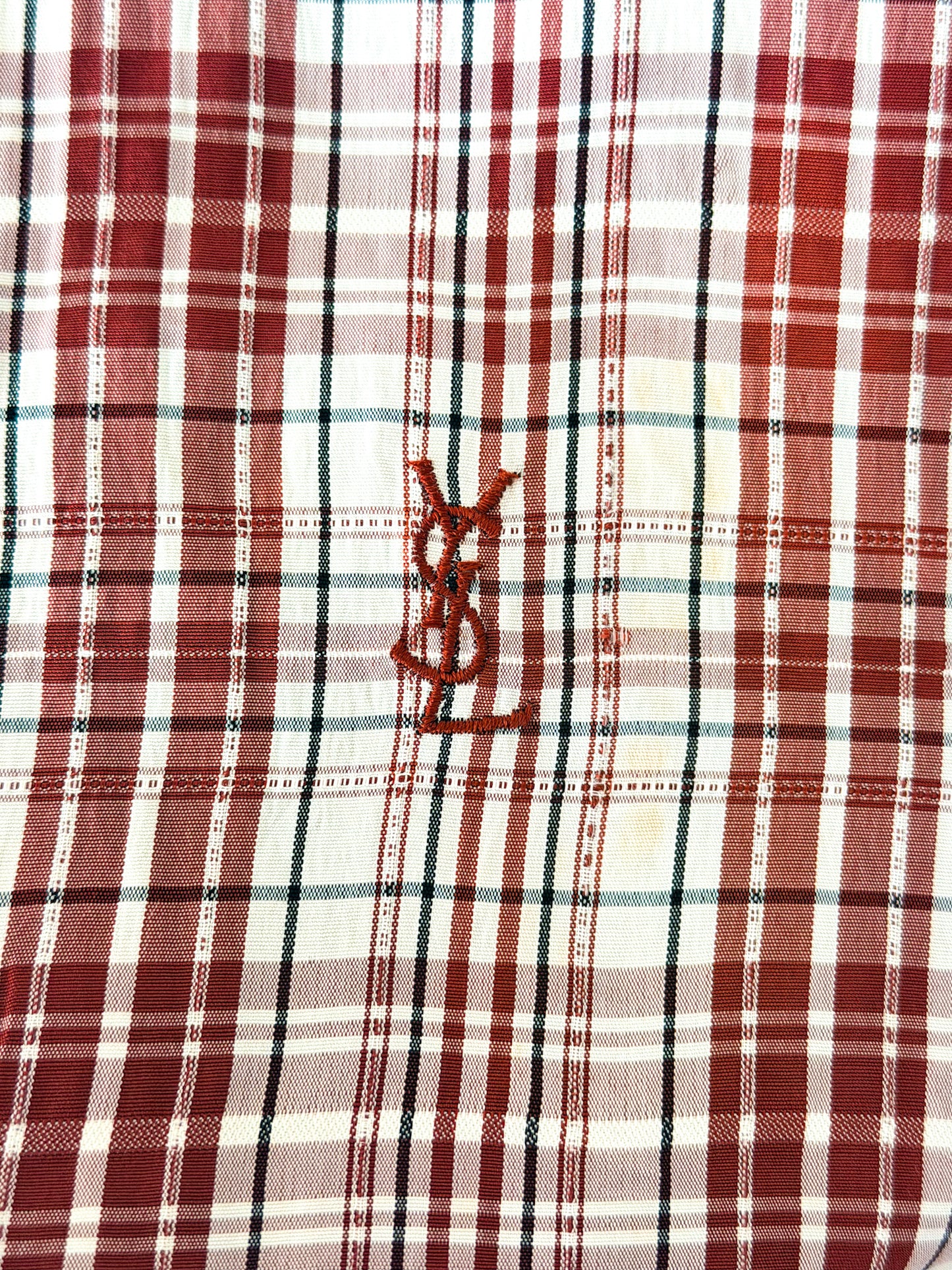 Late 1980s–1990s Yves Saint Laurent Plaid Harrington Jacket Men's XL
